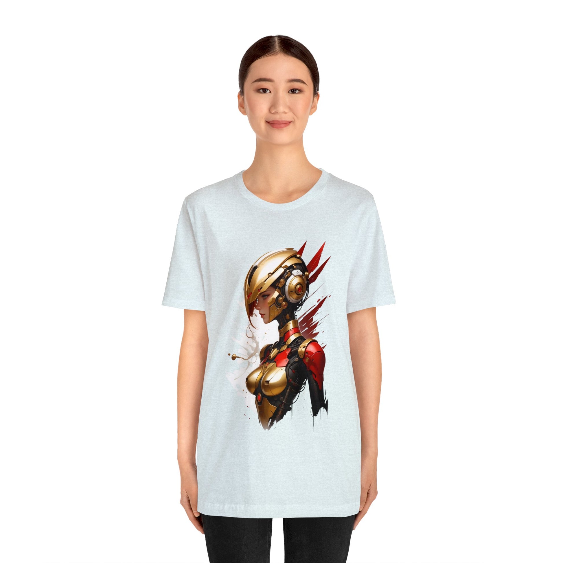 Kǎtōng Piàn - Mecha Girl Collection - Isabella - Unisex Jersey Short Sleeve Tee Printify