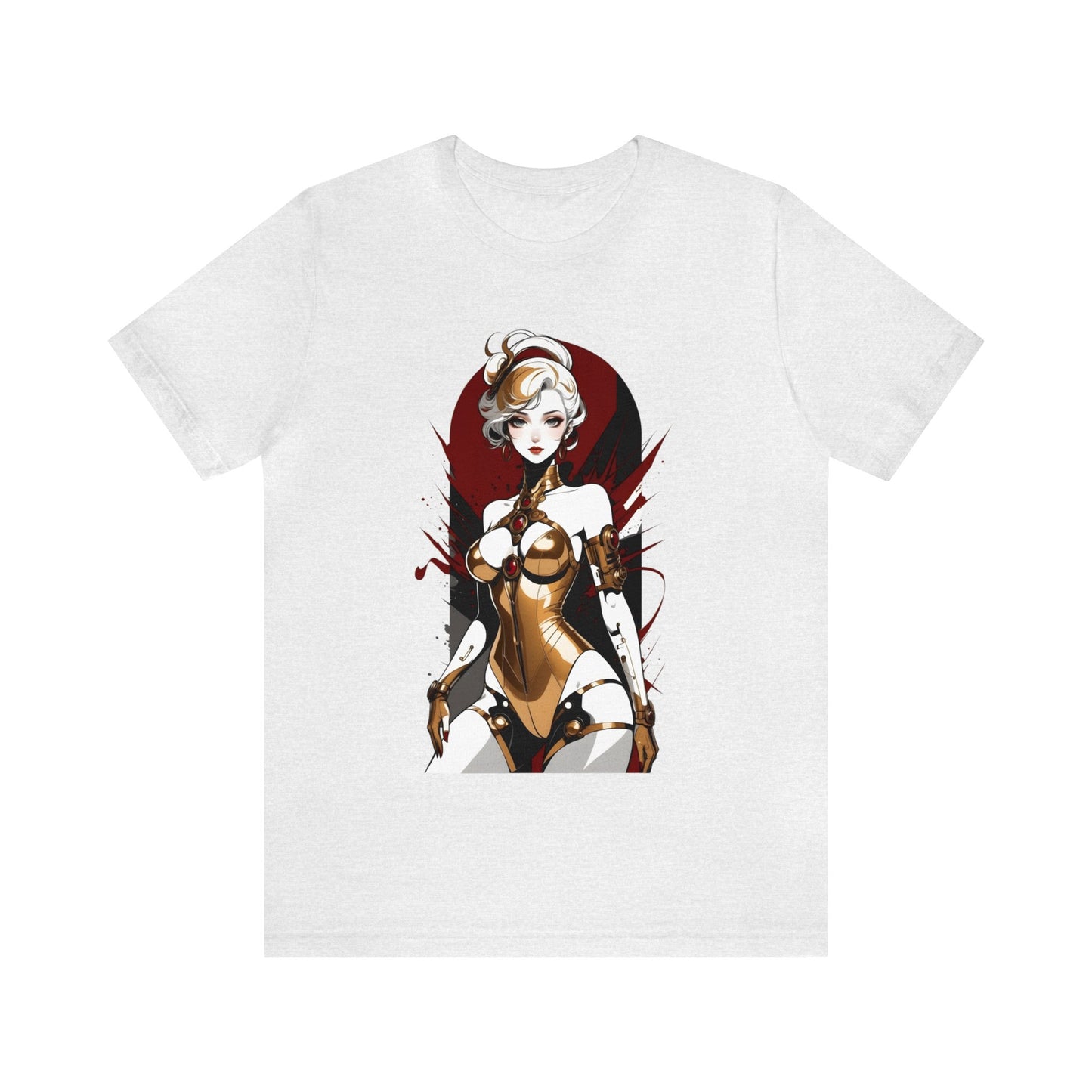 Kǎtōng Piàn - Mecha Girl Collection - Violet - Unisex Jersey Short Sleeve Tee Printify