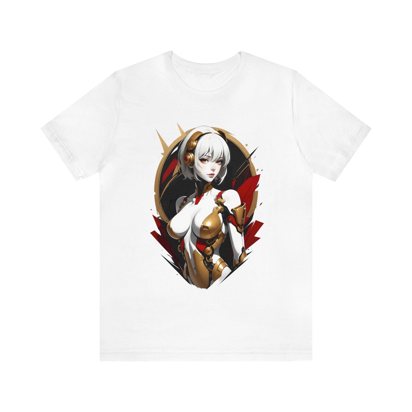 Kǎtōng Piàn - Mecha Girl Collection - Iris - Unisex Jersey Short Sleeve Tee Printify