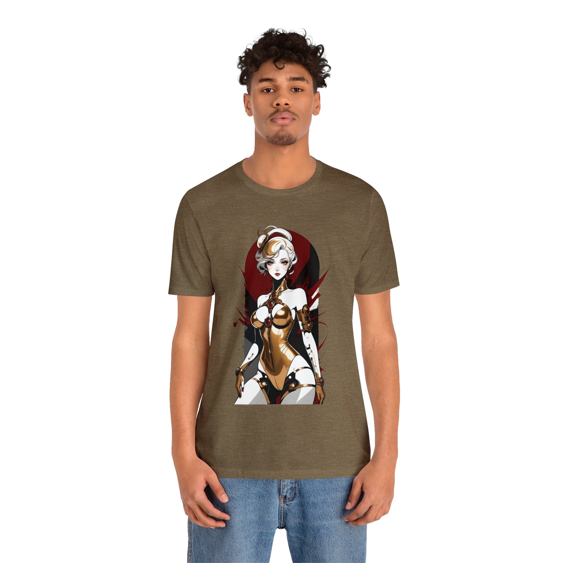 Kǎtōng Piàn - Mecha Girl Collection - Violet - Unisex Jersey Short Sleeve Tee Printify