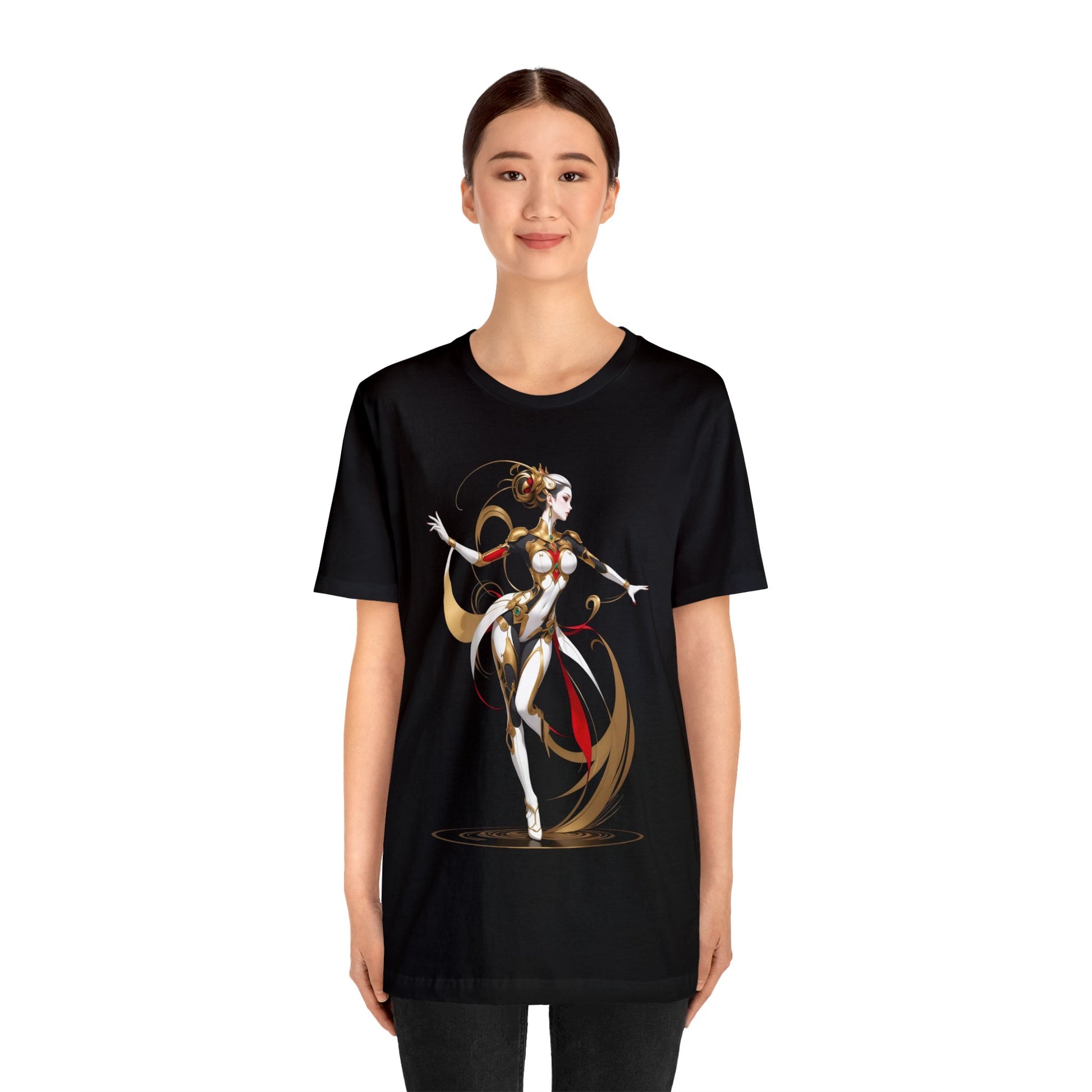 Kǎtōng Piàn - Mecha Girl Collection - Harper - Unisex Jersey Short Sleeve Tee Printify