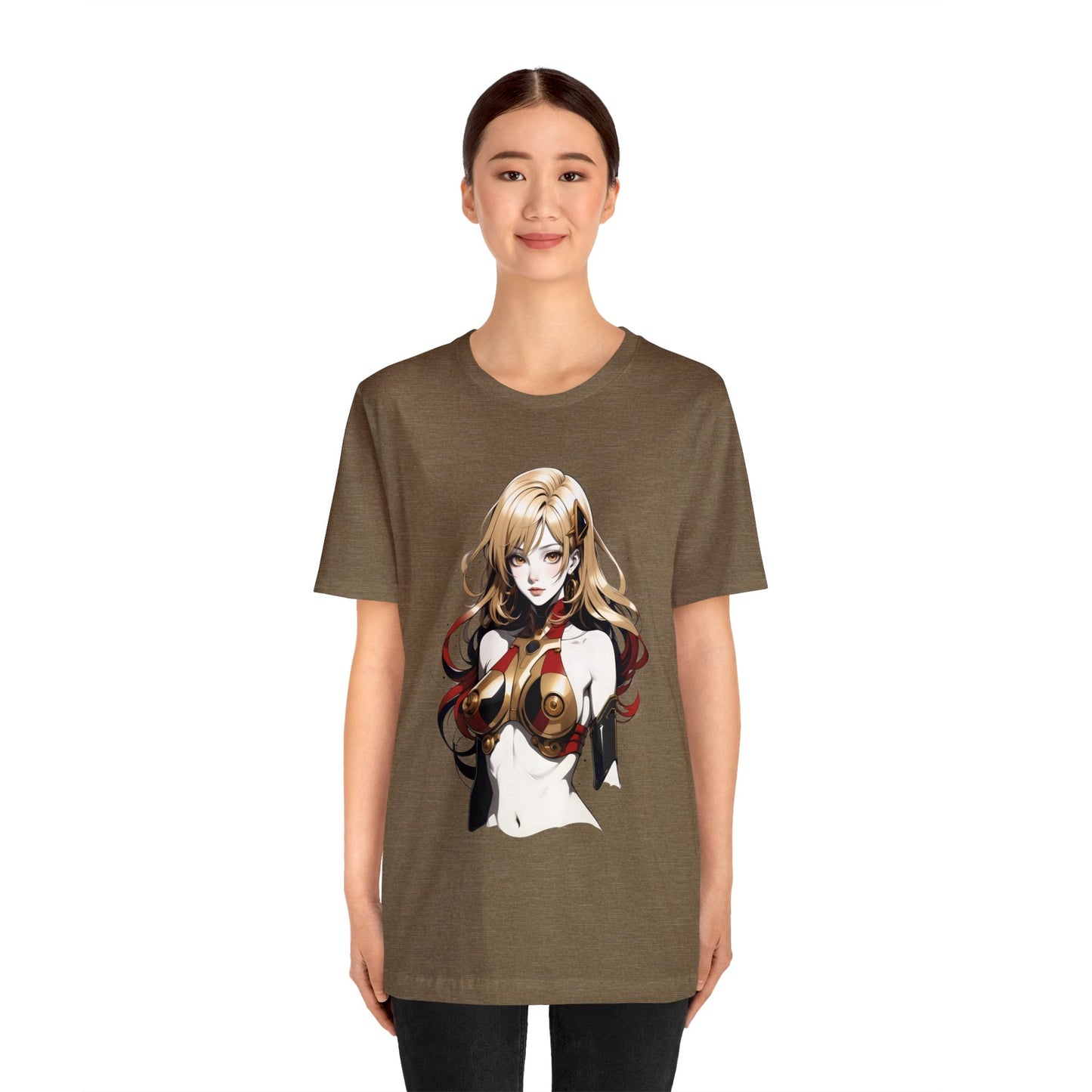 Kǎtōng Piàn - Mecha Girl Collection - Evelyn - Unisex Jersey Short Sleeve Tee Printify