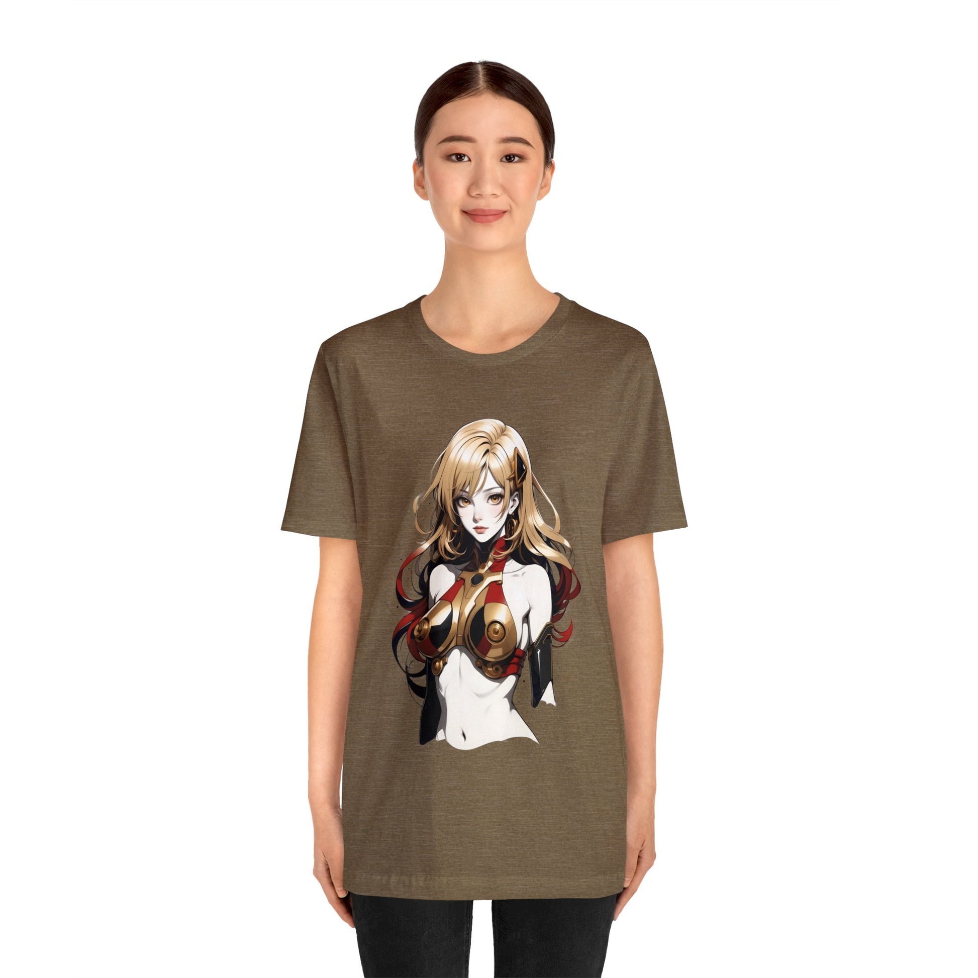 Kǎtōng Piàn - Mecha Girl Collection - Evelyn - Unisex Jersey Short Sleeve Tee Printify
