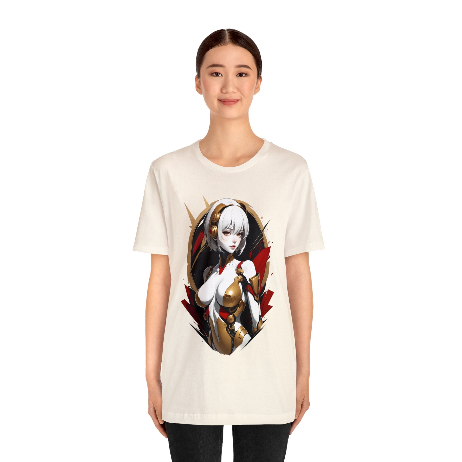 Kǎtōng Piàn - Mecha Girl Collection - Iris - Unisex Jersey Short Sleeve Tee Printify