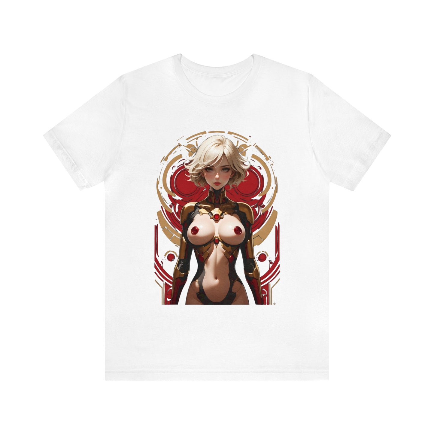 Kǎtōng Piàn - Mecha Girl Collection - Chloe - Unisex Jersey Short Sleeve Tee Printify