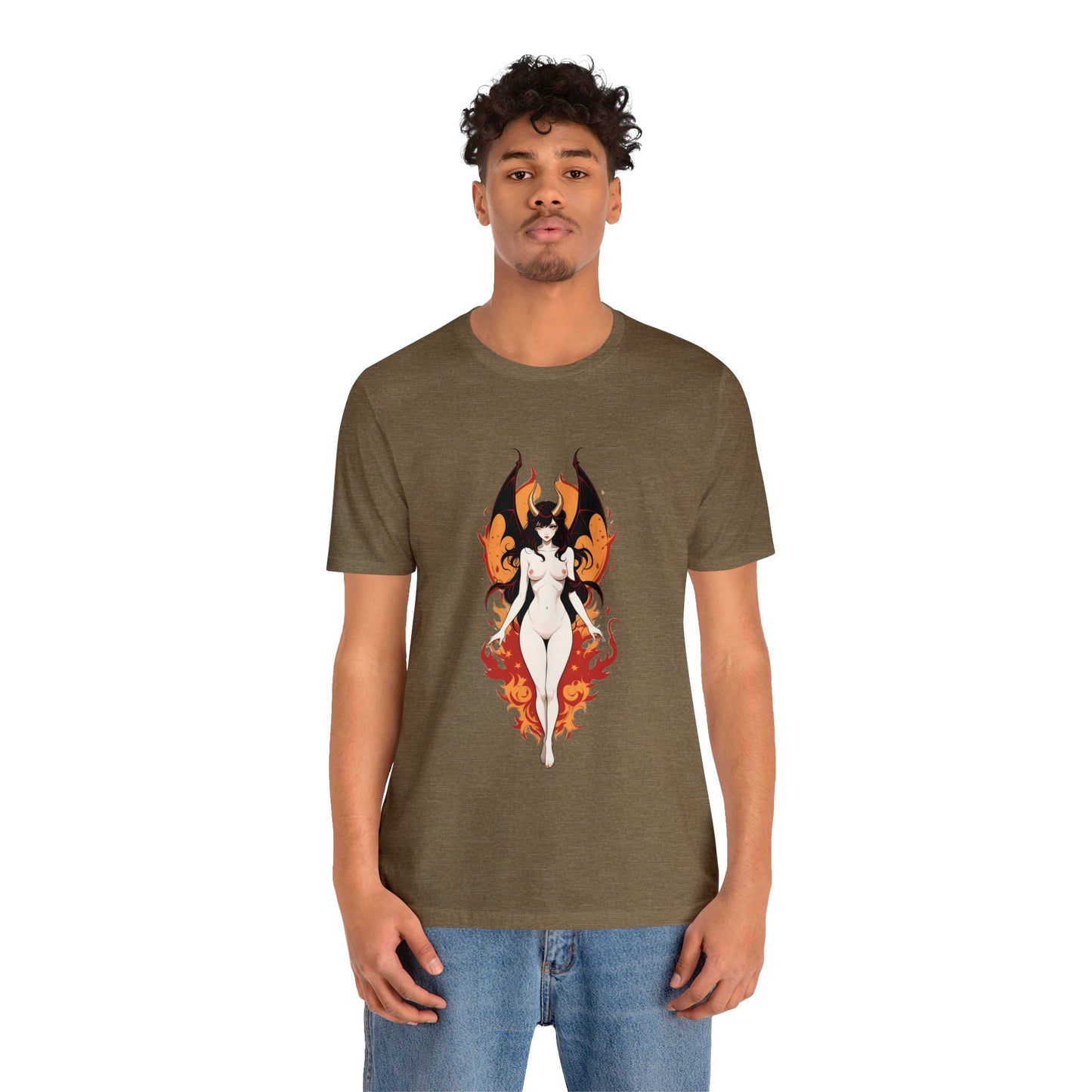 Kǎtōng Piàn - Devil Woman Collection - Akuji - Unisex Jersey Short Sleeve Tee Printify