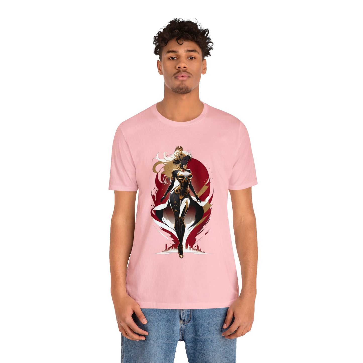 Kǎtōng Piàn - Mecha Girl Collection - Lucy - Unisex Jersey Short Sleeve Tee Printify