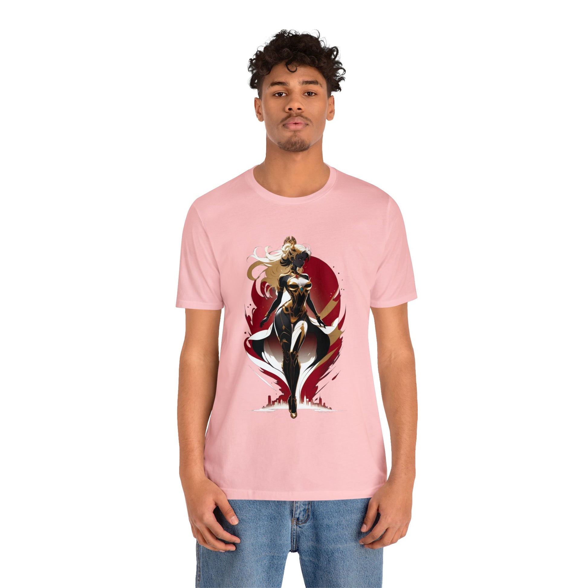 Kǎtōng Piàn - Mecha Girl Collection - Lucy - Unisex Jersey Short Sleeve Tee Printify