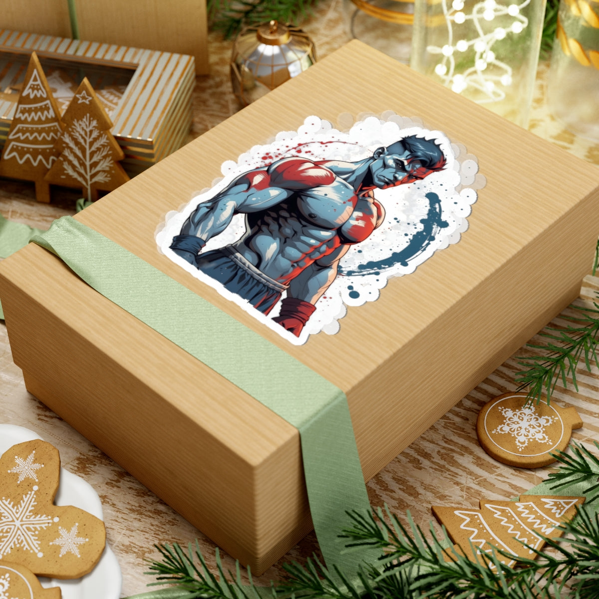 Prized Fighter Frostbite Falcon Sticker Printify