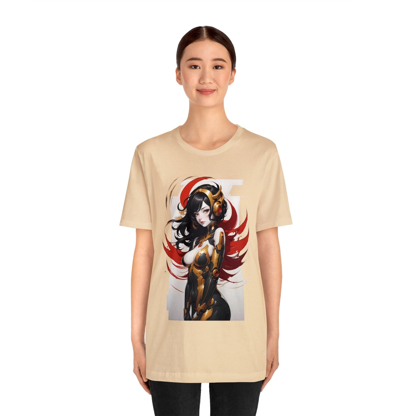 Kǎtōng Piàn - Mecha Girl Collection - Valentina - Unisex Jersey Short Sleeve Tee Printify
