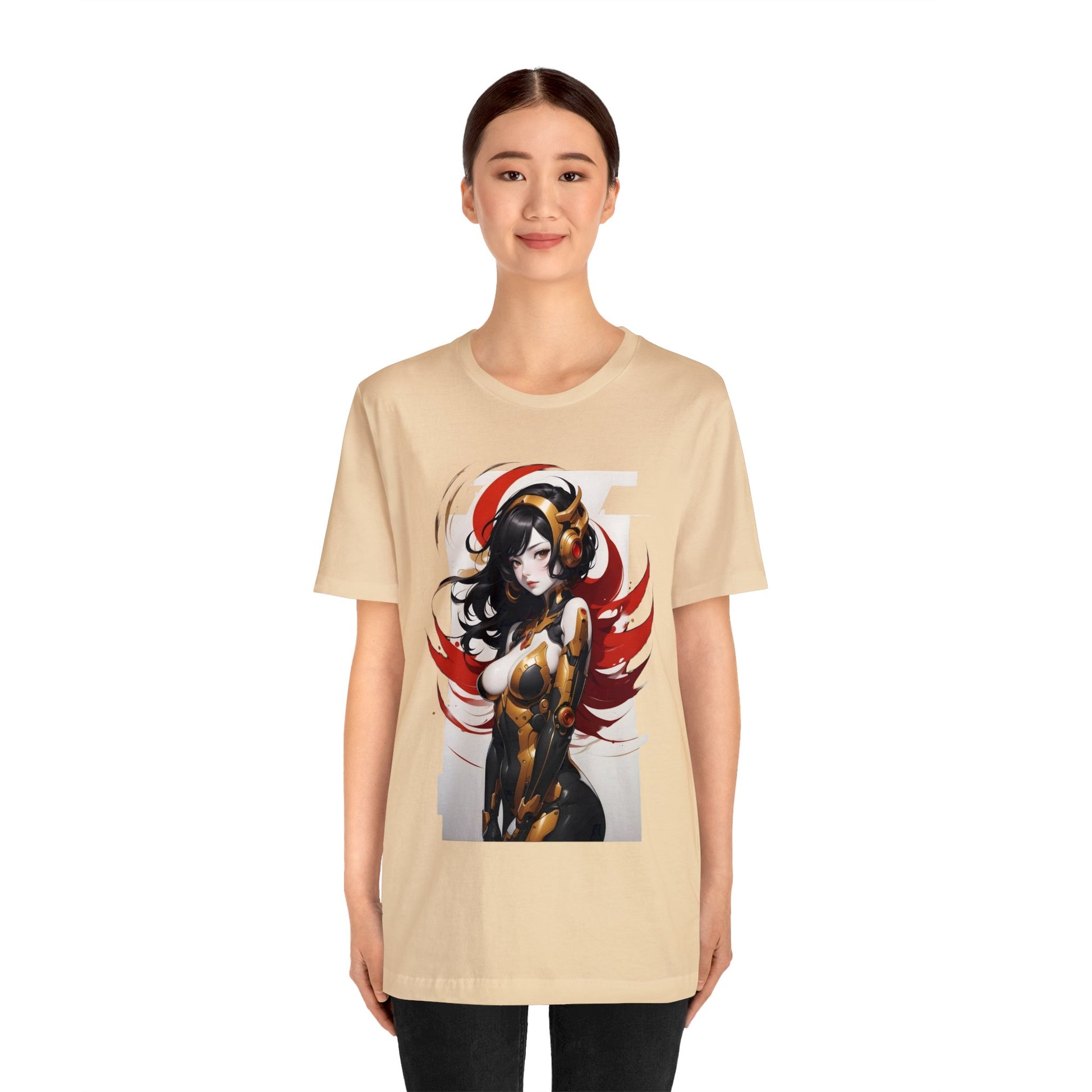 Kǎtōng Piàn - Mecha Girl Collection - Valentina - Unisex Jersey Short Sleeve Tee Printify