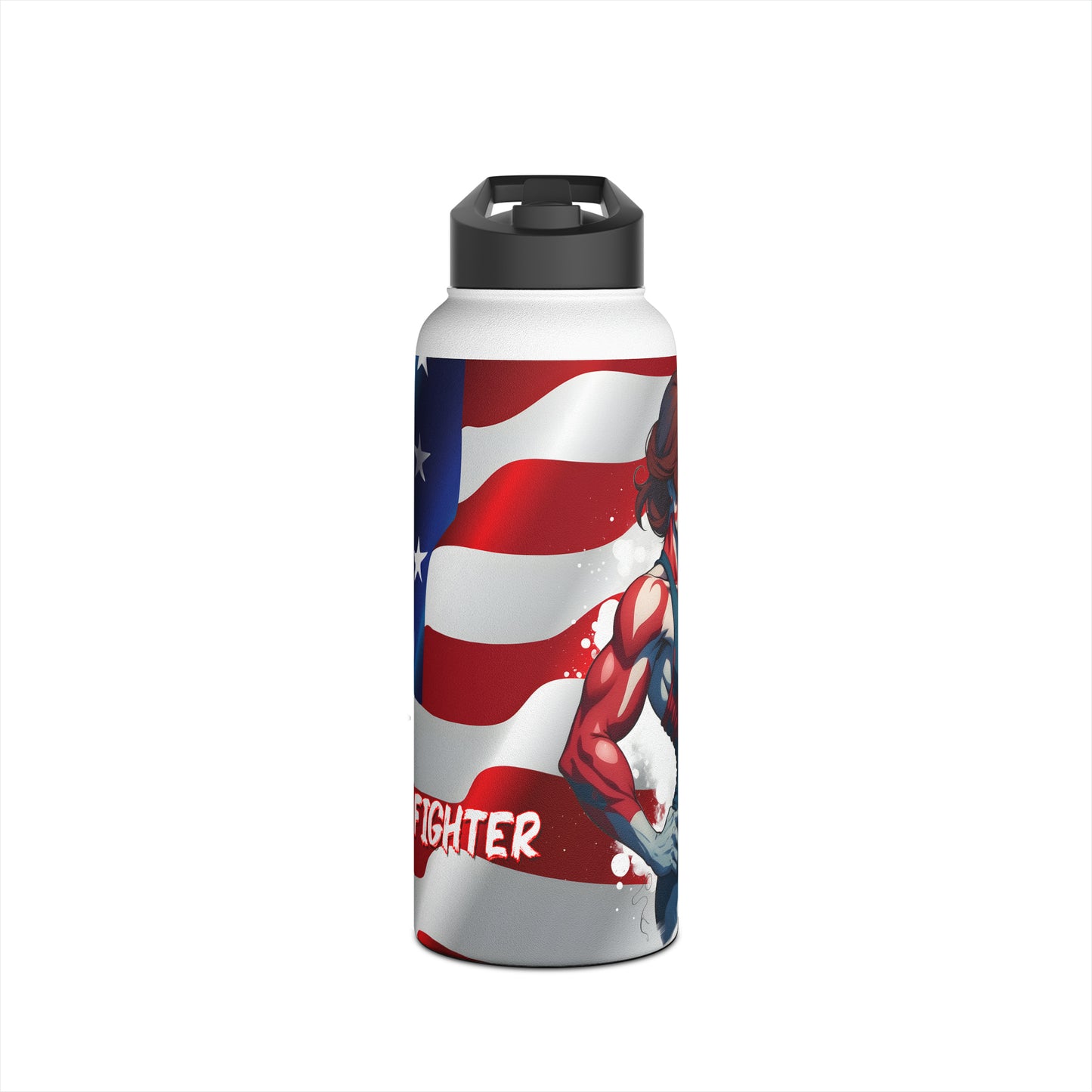 Kǎtōng Piàn - Prized Fighter Collection - America - 004 - Stainless Steel Water Bottle, Standard Lid - Verdine Daniels