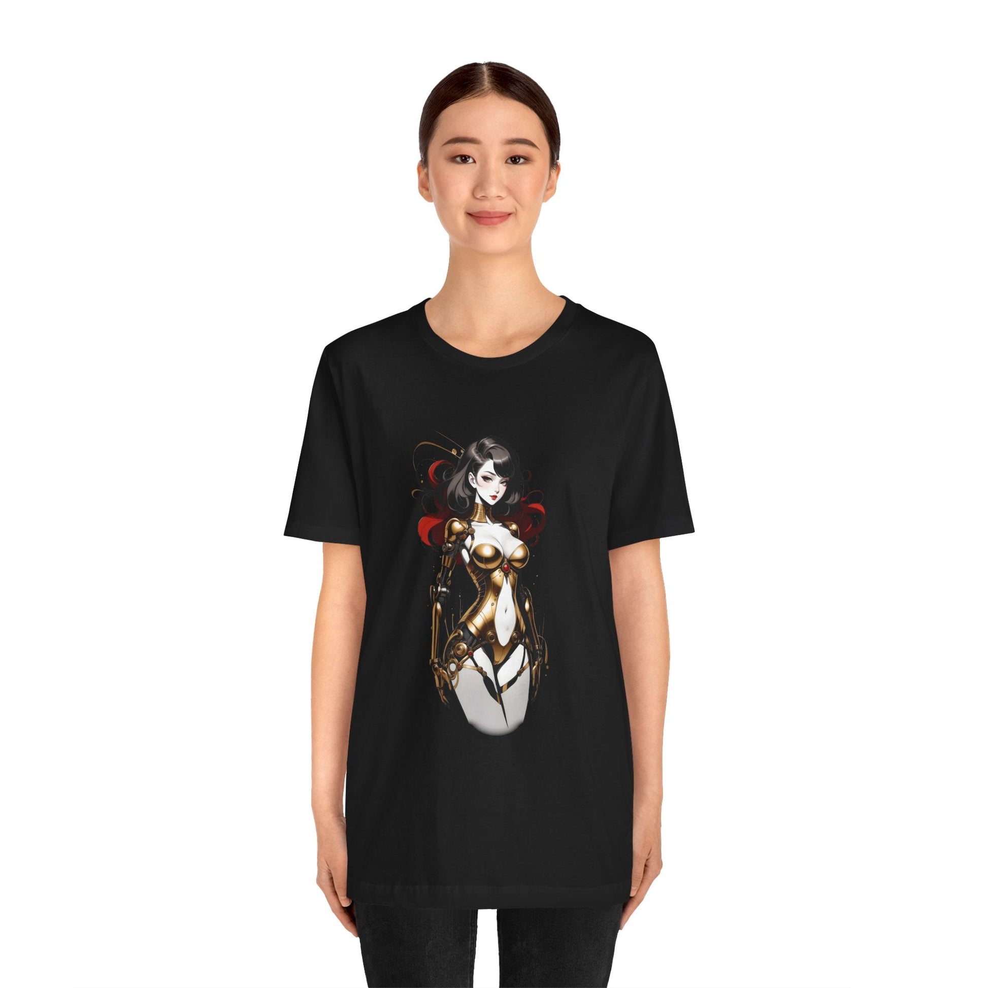 Kǎtōng Piàn - Mecha Girl Collection - Grace - Unisex Jersey Short Sleeve Tee Printify