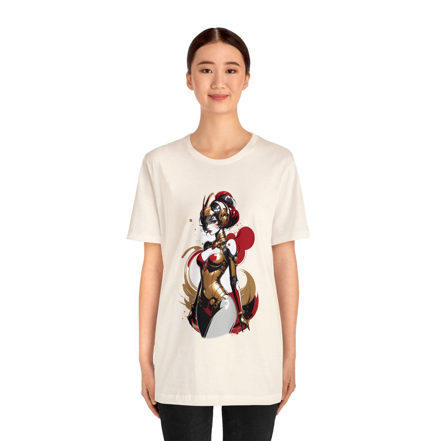 Kǎtōng Piàn - Mecha Girl Collection - Grace - Unisex Jersey Short Sleeve Tee Printify