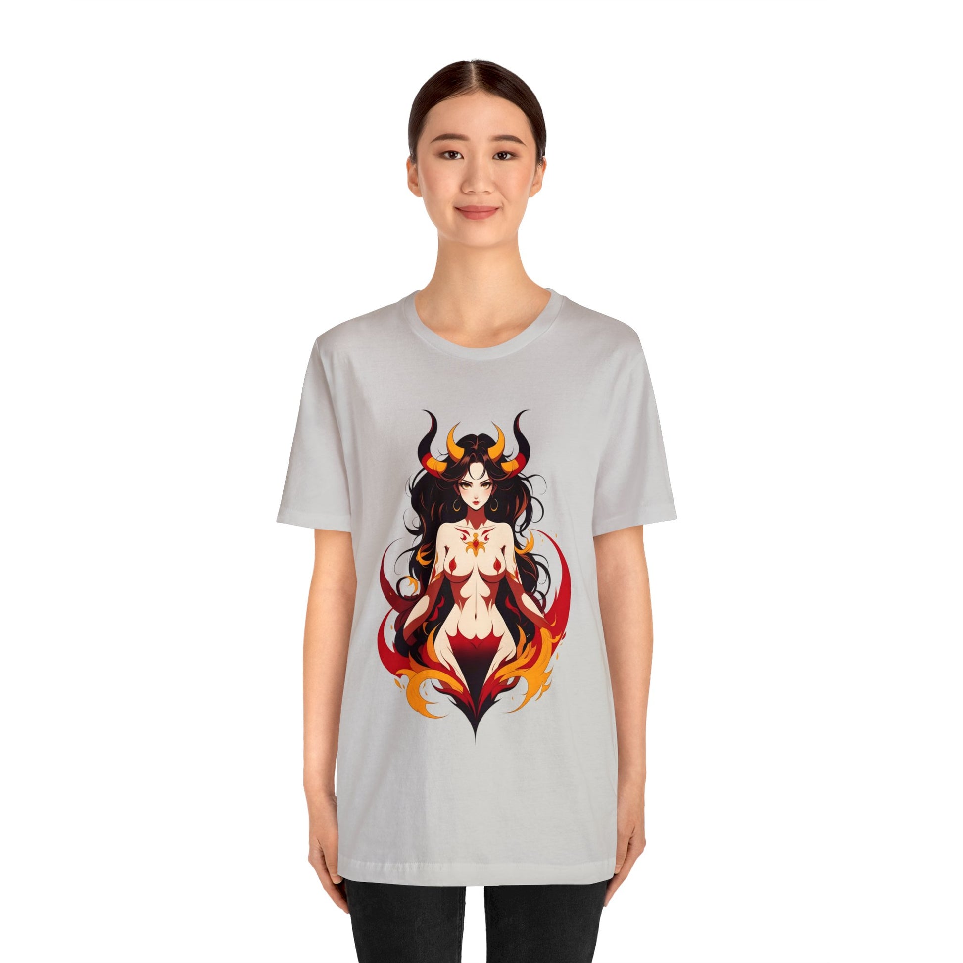 Kǎtōng Piàn - Devil Woman Collection - Ember - Unisex Jersey Short Sleeve Tee Printify