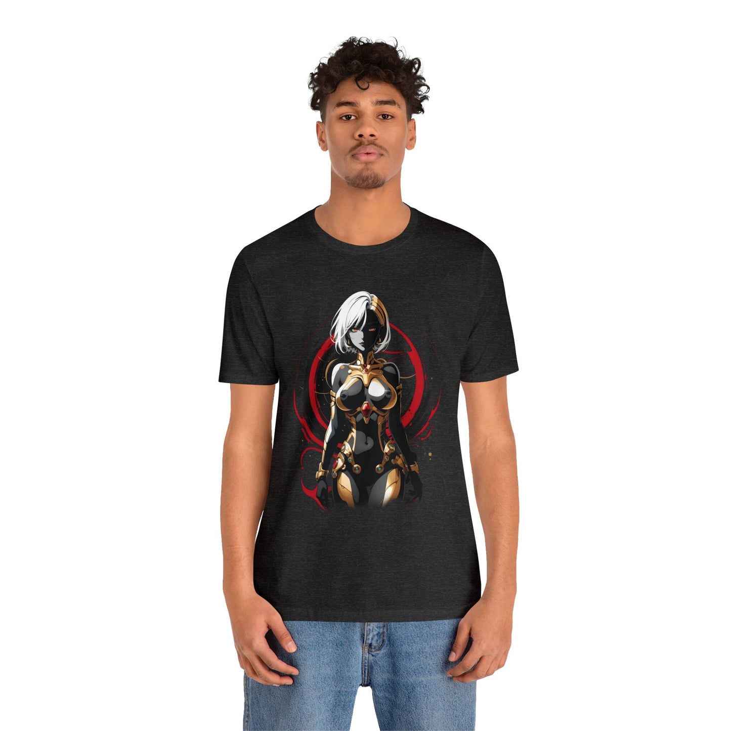 Kǎtōng Piàn - Mecha Girl Collection - Layla - Unisex Jersey Short Sleeve Tee Printify