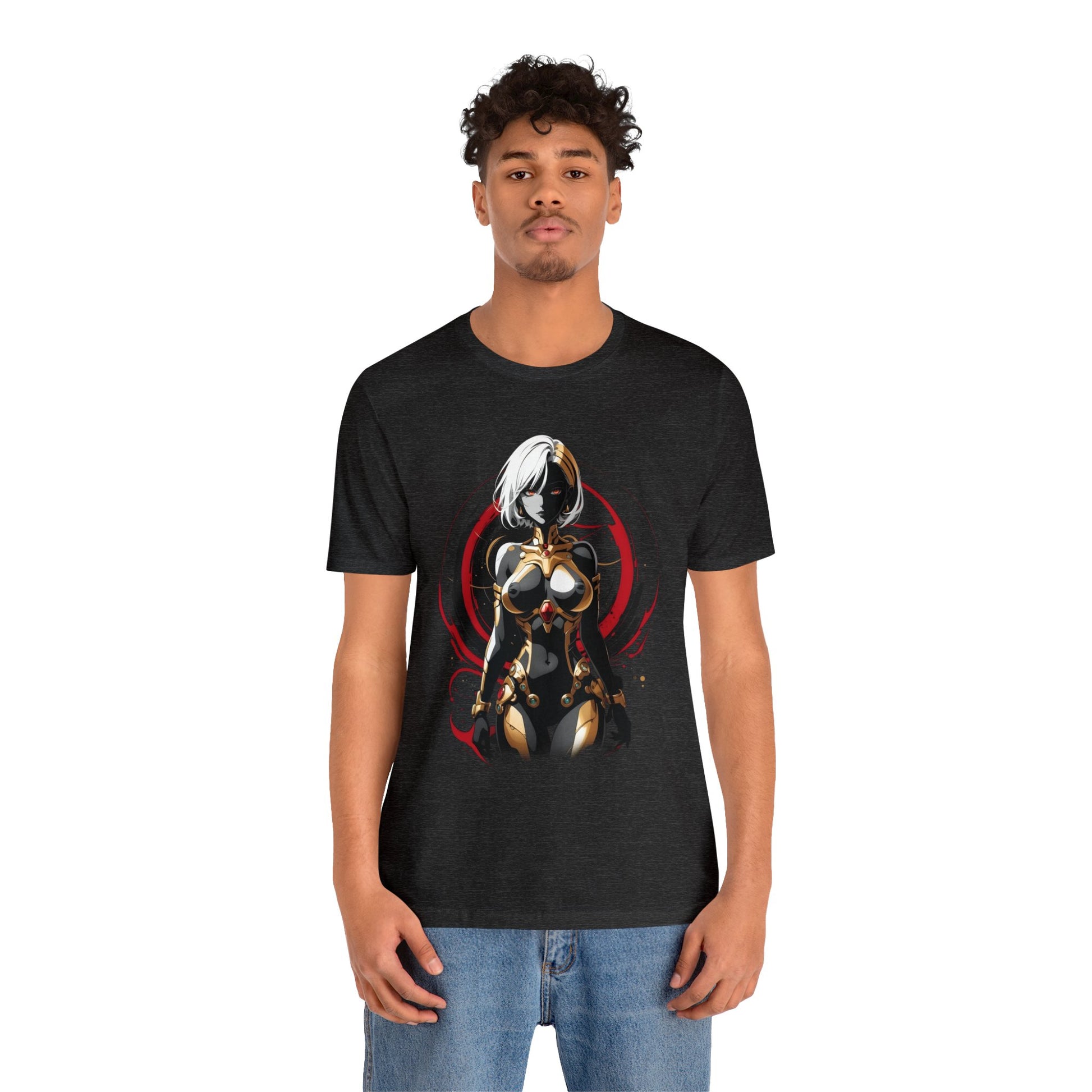 Kǎtōng Piàn - Mecha Girl Collection - Layla - Unisex Jersey Short Sleeve Tee Printify