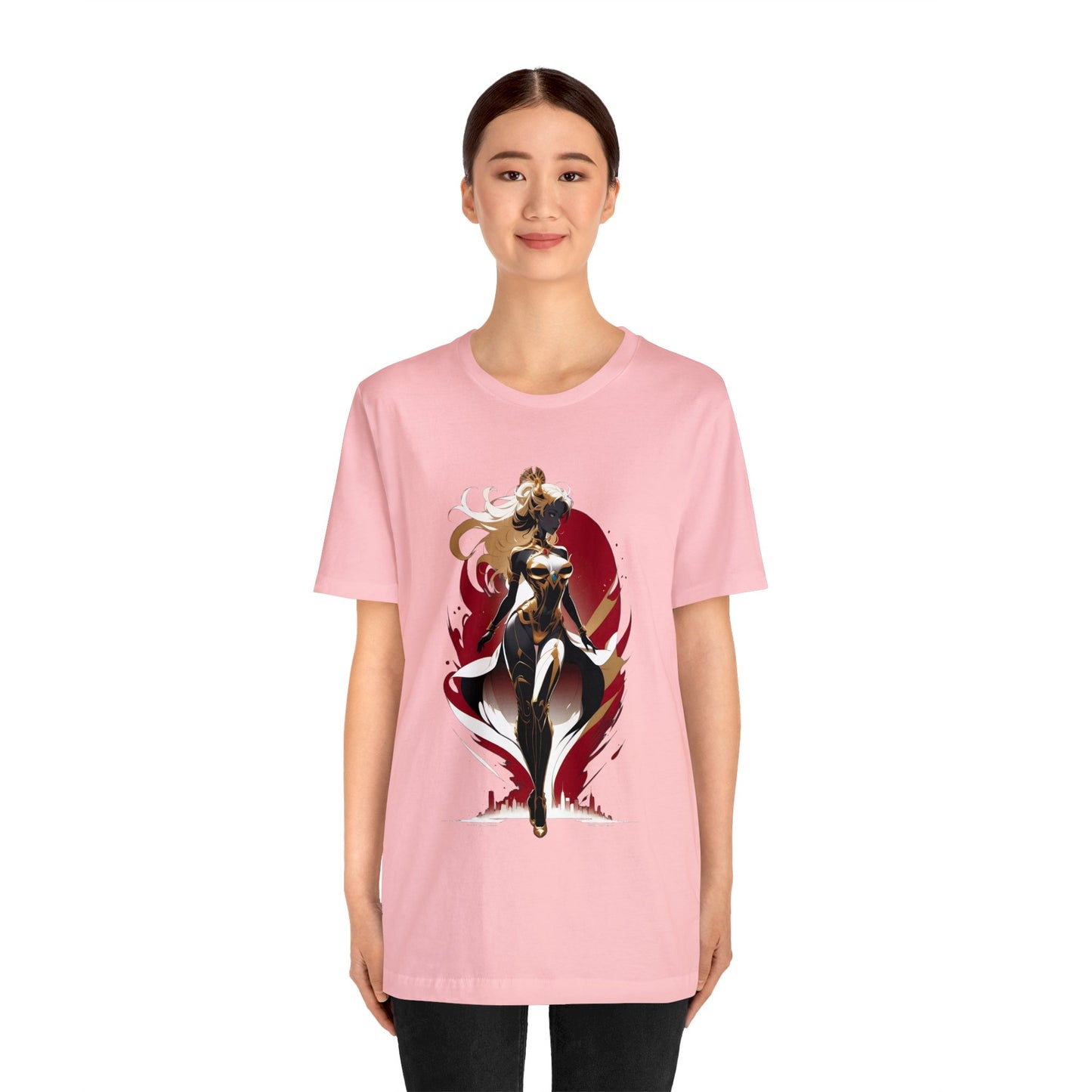 Kǎtōng Piàn - Mecha Girl Collection - Lucy - Unisex Jersey Short Sleeve Tee Printify