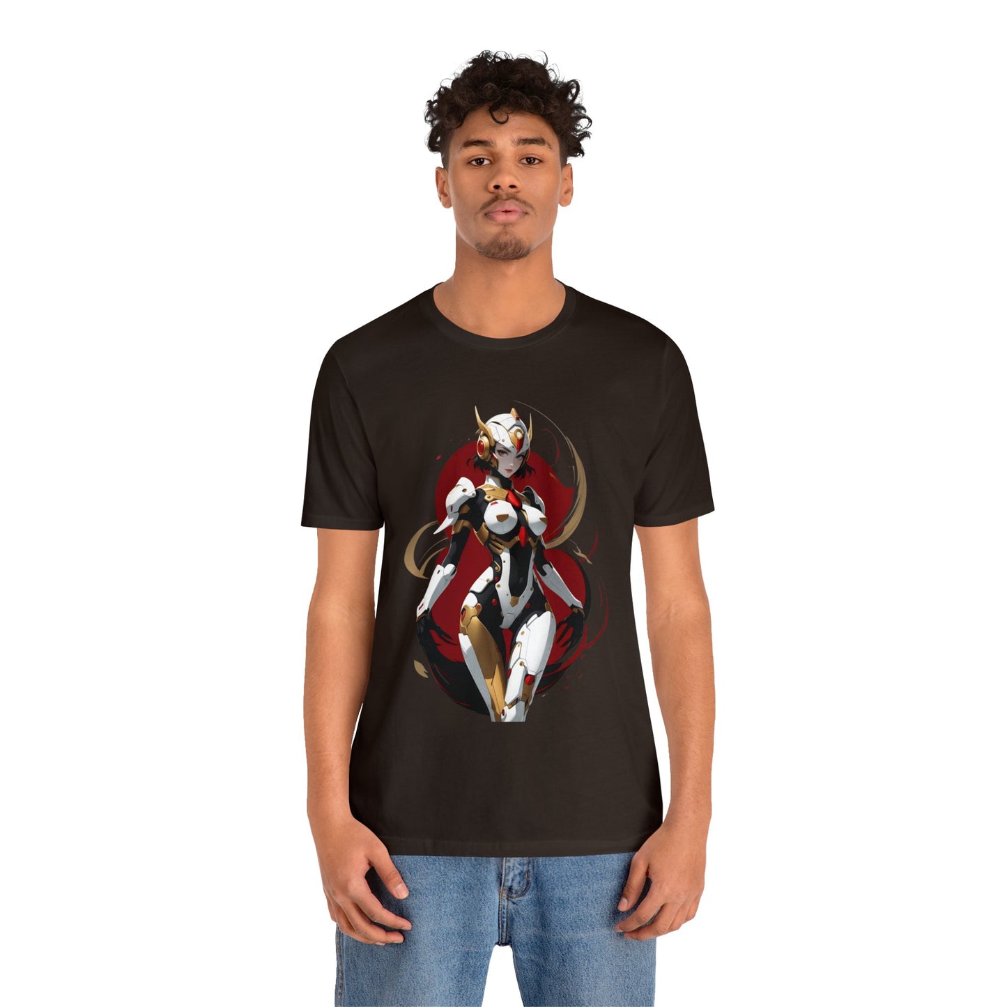 Kǎtōng Piàn - Mecha Girl Collection - Charlotte - Unisex Jersey Short Sleeve Tee Printify