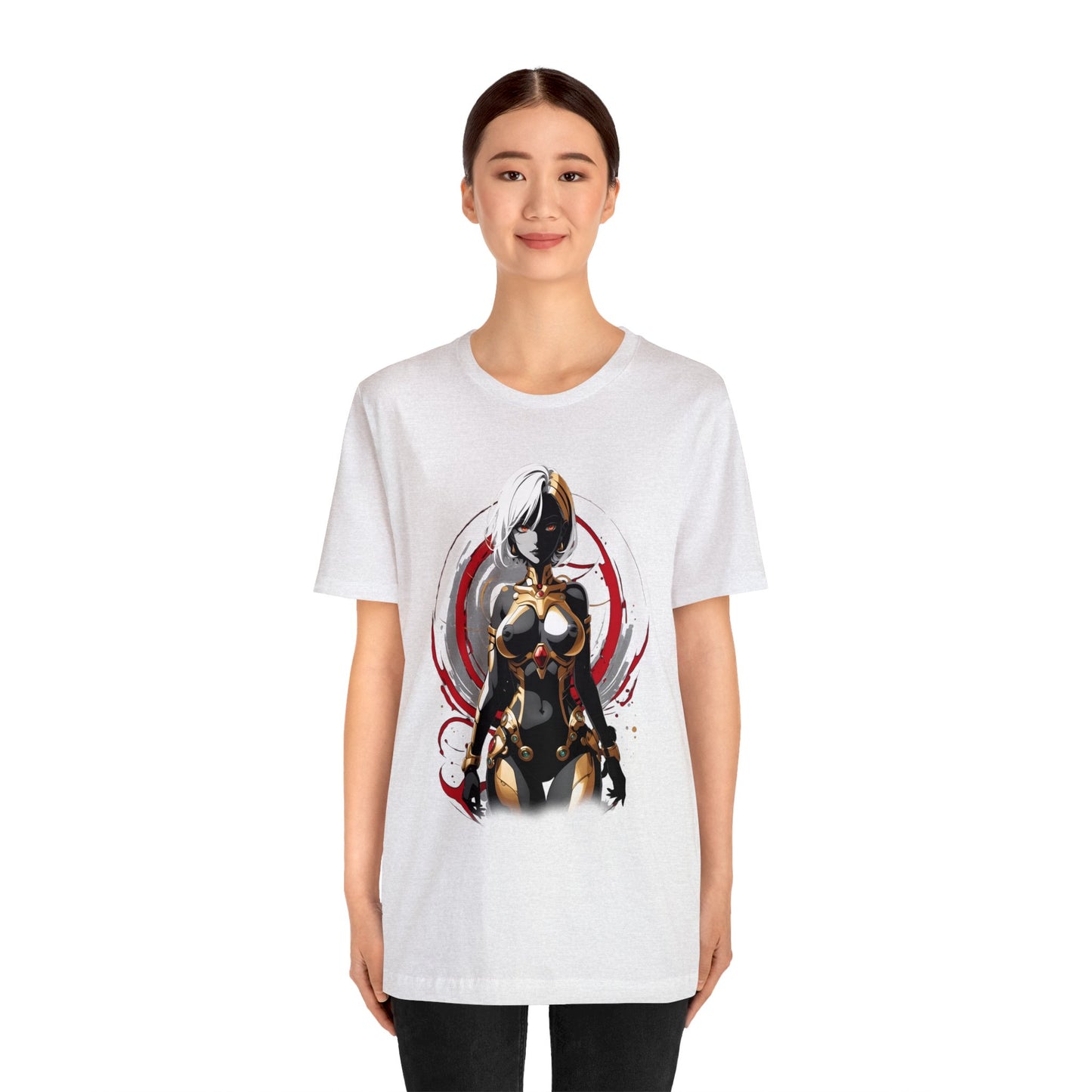 Kǎtōng Piàn - Mecha Girl Collection - Layla - Unisex Jersey Short Sleeve Tee Printify