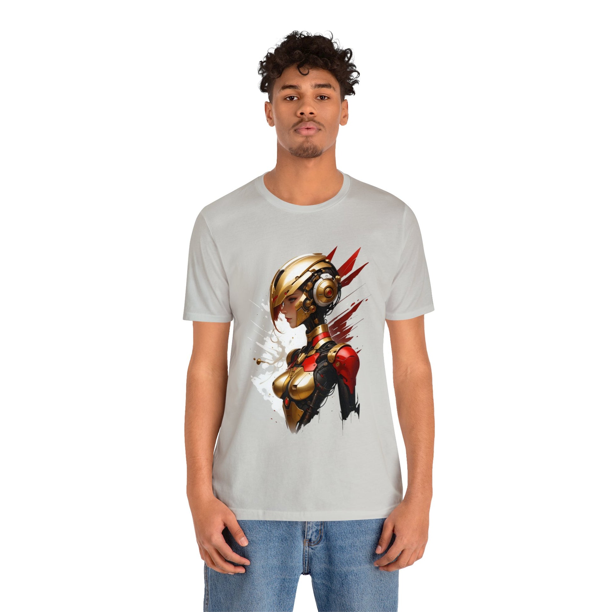 Kǎtōng Piàn - Mecha Girl Collection - Isabella - Unisex Jersey Short Sleeve Tee Printify