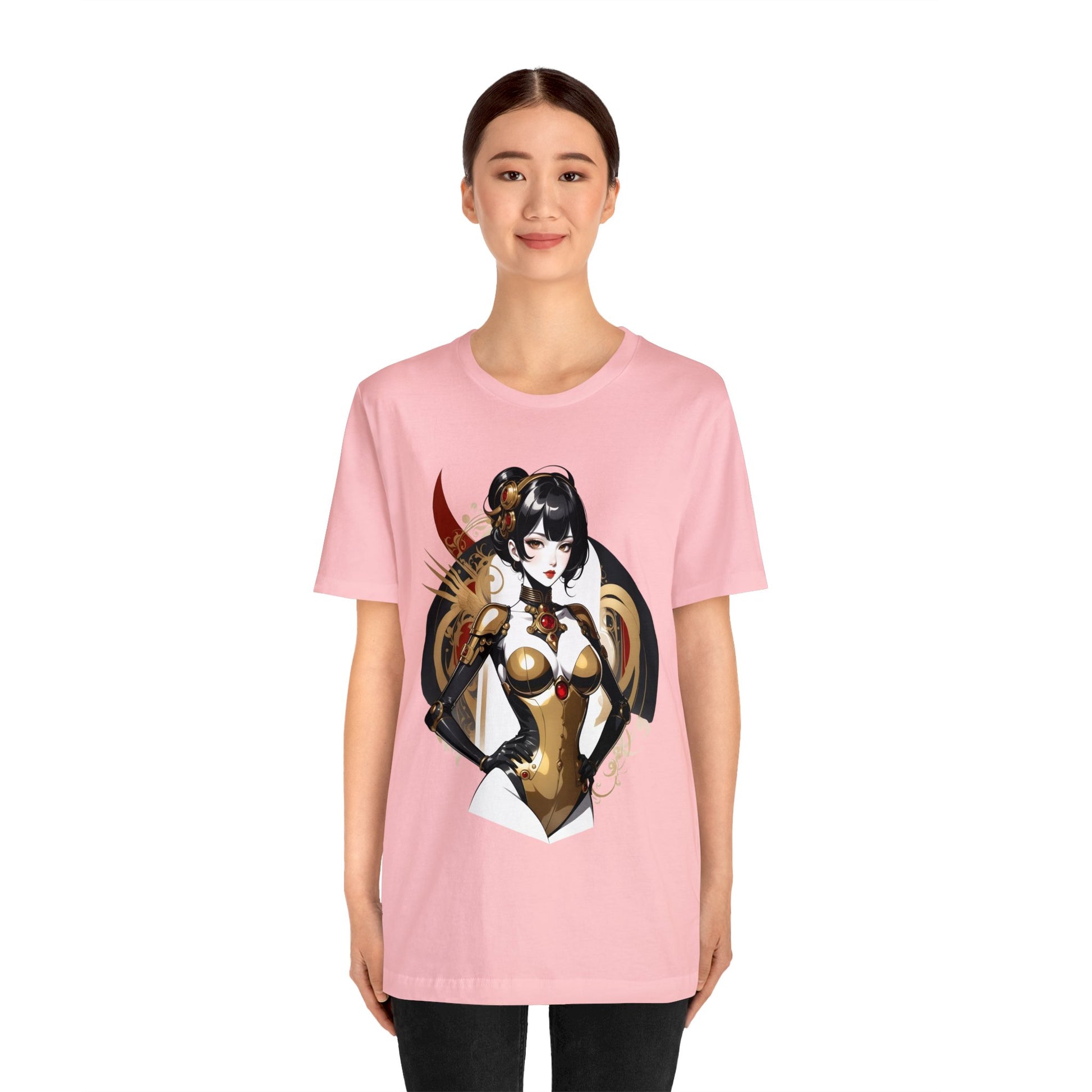 Kǎtōng Piàn - Mecha Girl Collection - Olivia - Unisex Jersey Short Sleeve Tee Printify