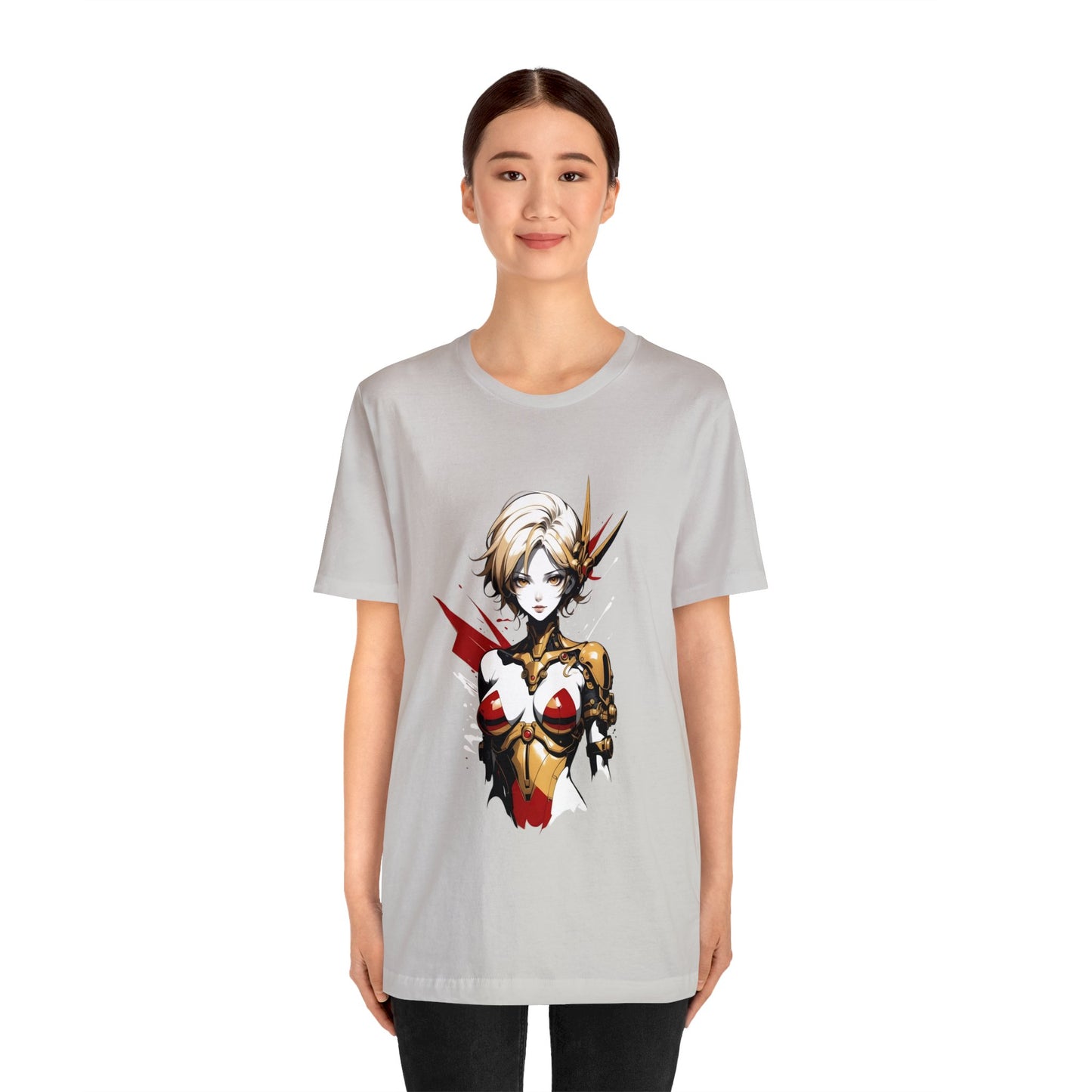 Kǎtōng Piàn - Mecha Girl Collection - Scarlett - Unisex Jersey Short Sleeve Tee Printify
