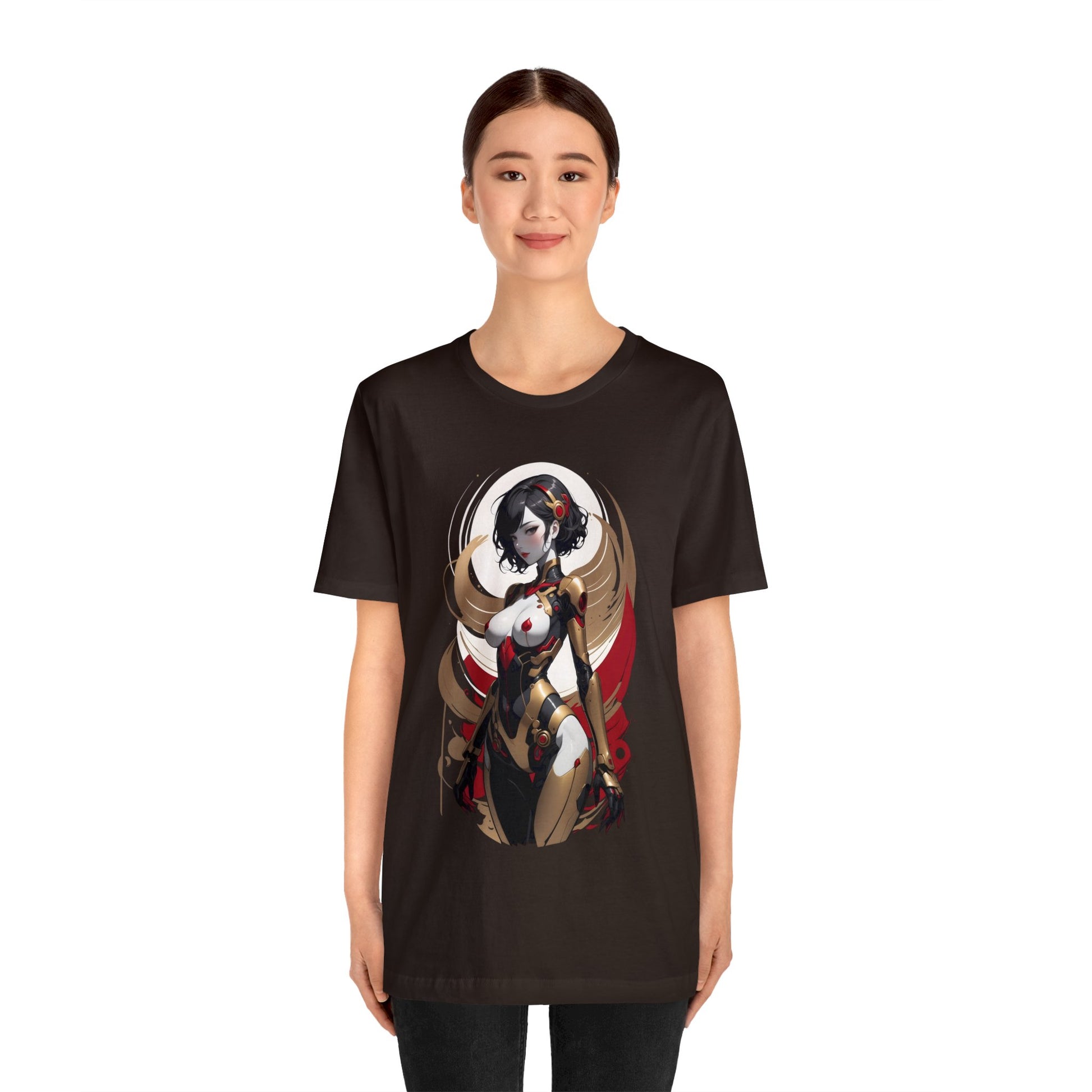 Kǎtōng Piàn - Mecha Girl Collection - Luna - Unisex Jersey Short Sleeve Tee Printify