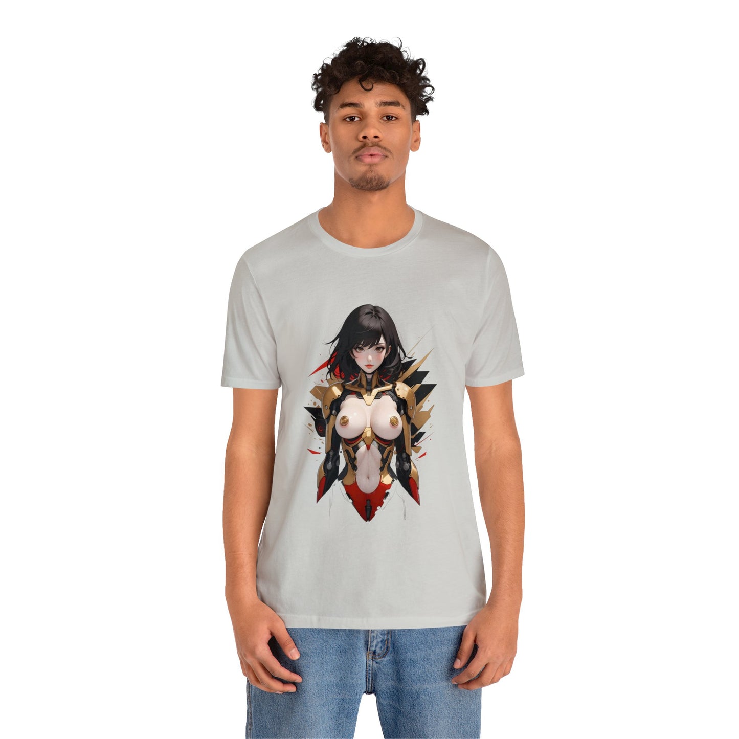 Kǎtōng Piàn - Mecha Girl Collection - Anna - Unisex Jersey Short Sleeve Tee Printify