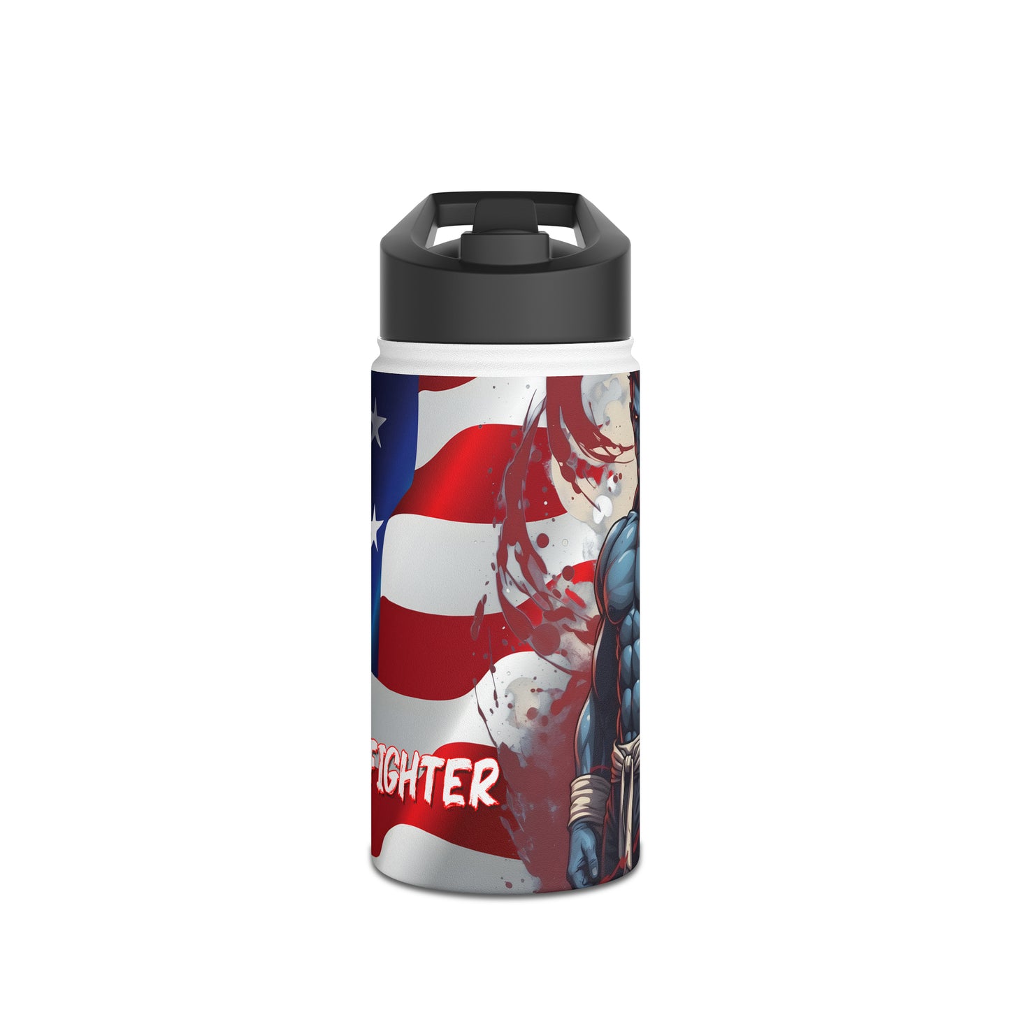 Kǎtōng Piàn - Prized Fighter Collection - America - 010 - Stainless Steel Water Bottle, Standard Lid - Verdine Daniels