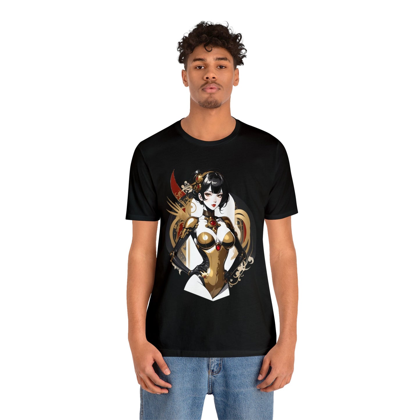 Kǎtōng Piàn - Mecha Girl Collection - Olivia - Unisex Jersey Short Sleeve Tee Printify
