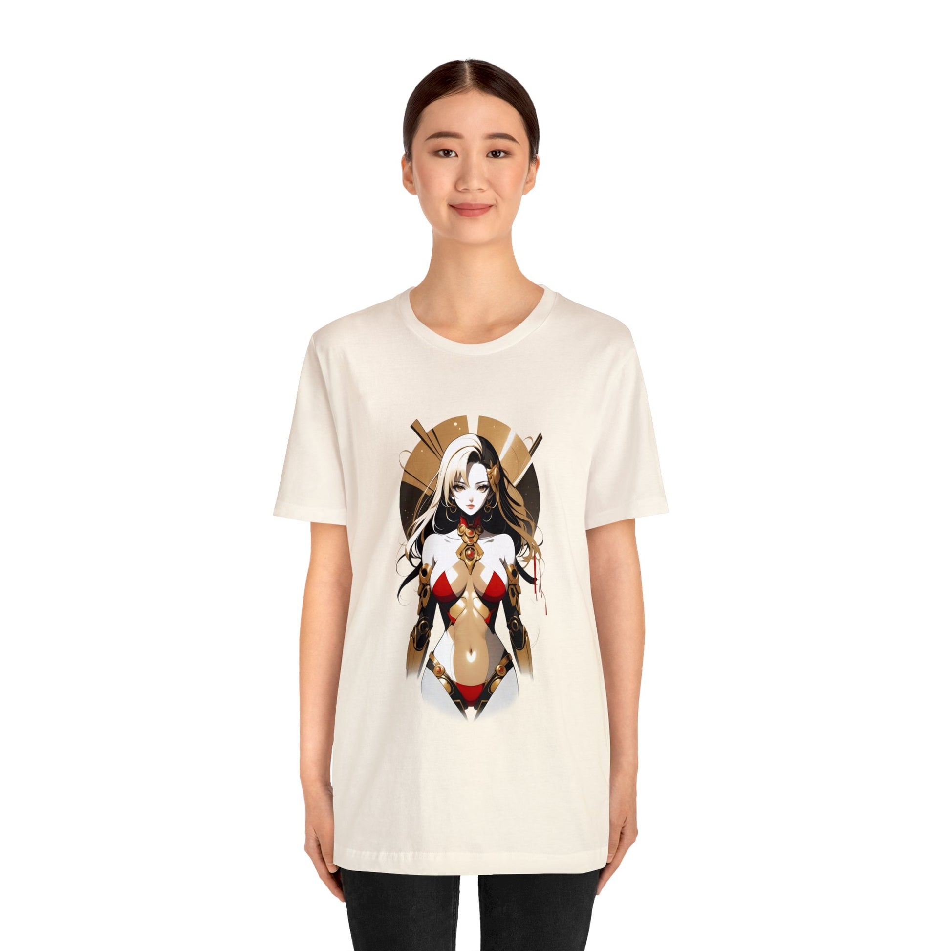 Kǎtōng Piàn - Mecha Girl Collection - Eleanor - Unisex Jersey Short Sleeve Tee Printify