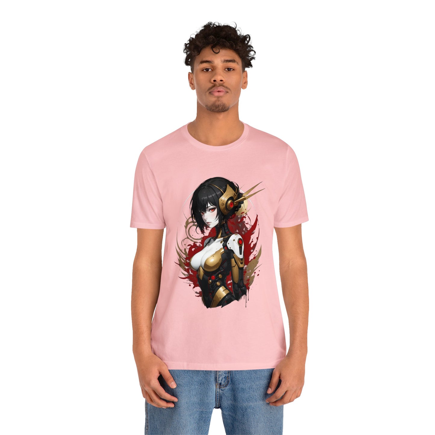 Kǎtōng Piàn - Mecha Girl Collection - Natalie - Unisex Jersey Short Sleeve Tee Printify