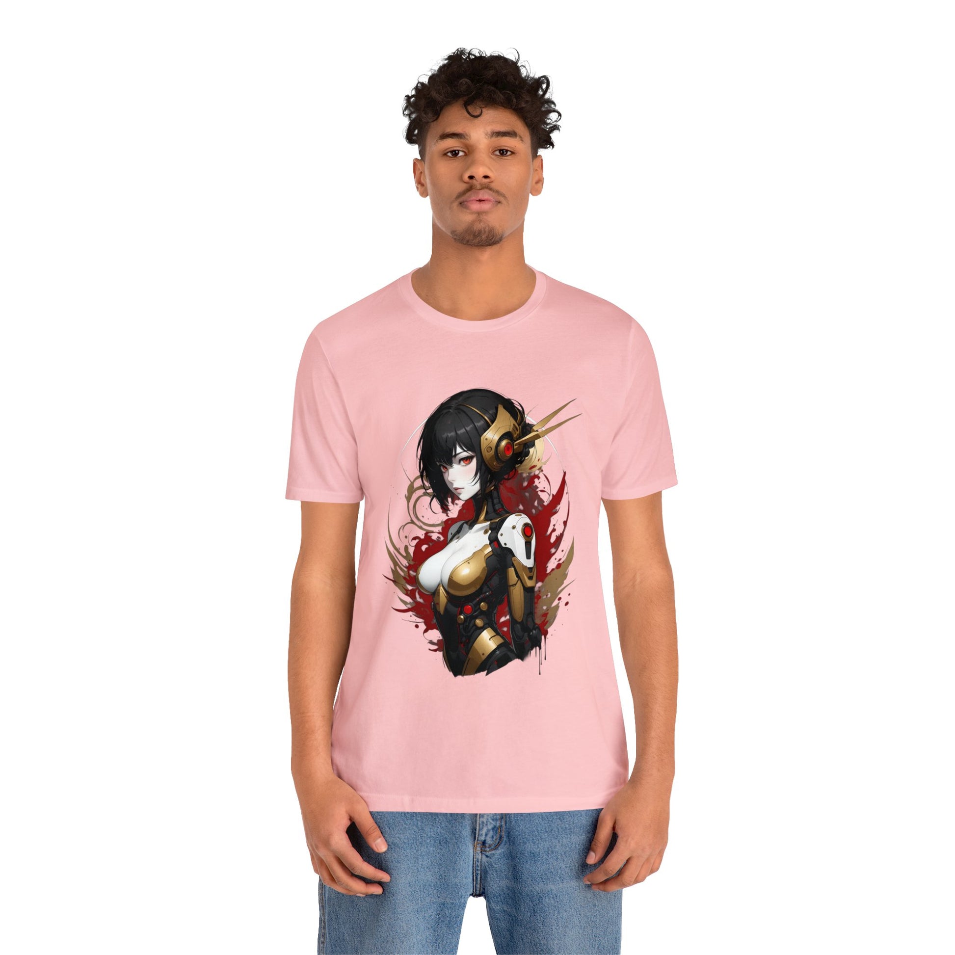 Kǎtōng Piàn - Mecha Girl Collection - Natalie - Unisex Jersey Short Sleeve Tee Printify