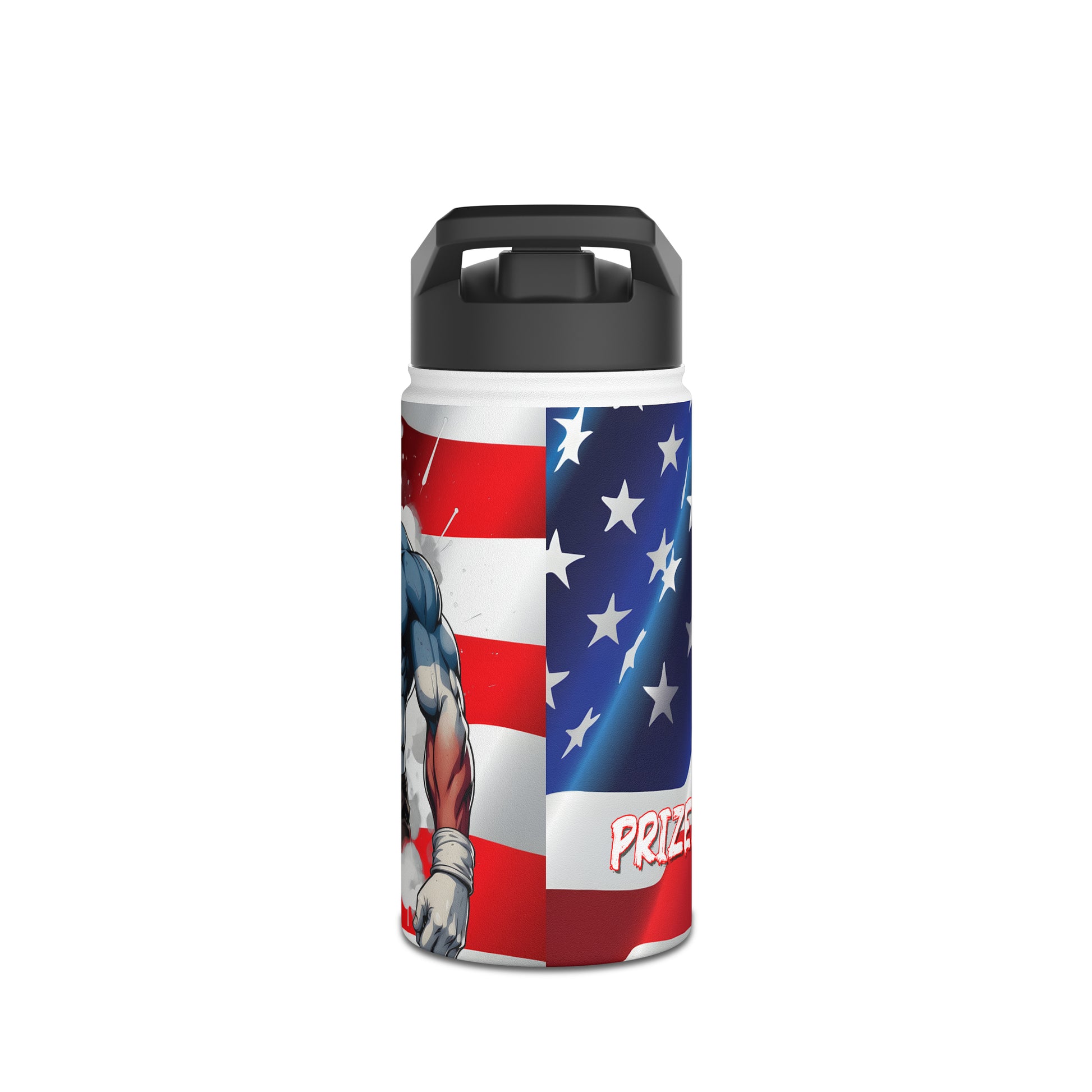 Kǎtōng Piàn - Prized Fighter Collection - America - 001 - Stainless Steel Water Bottle, Standard Lid - Verdine Daniels