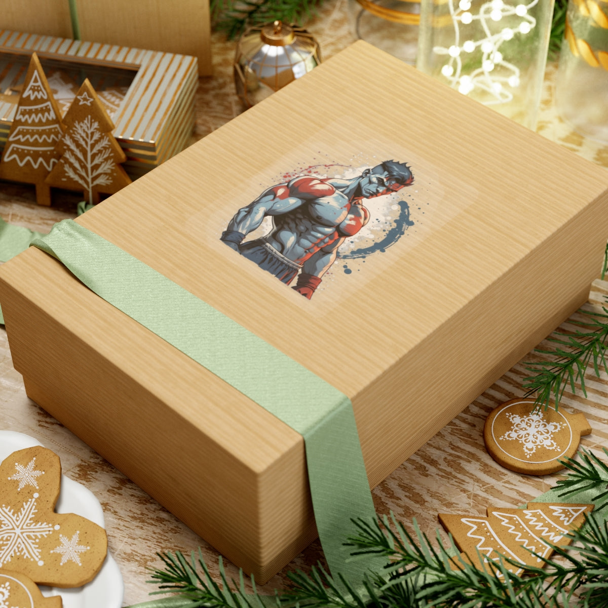 Prized Fighter Frostbite Falcon Sticker Printify
