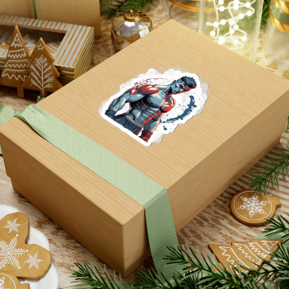 Prized Fighter Frostbite Falcon Sticker Printify