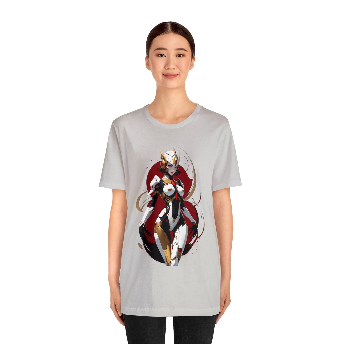 Kǎtōng Piàn - Mecha Girl Collection - Charlotte - Unisex Jersey Short Sleeve Tee Printify
