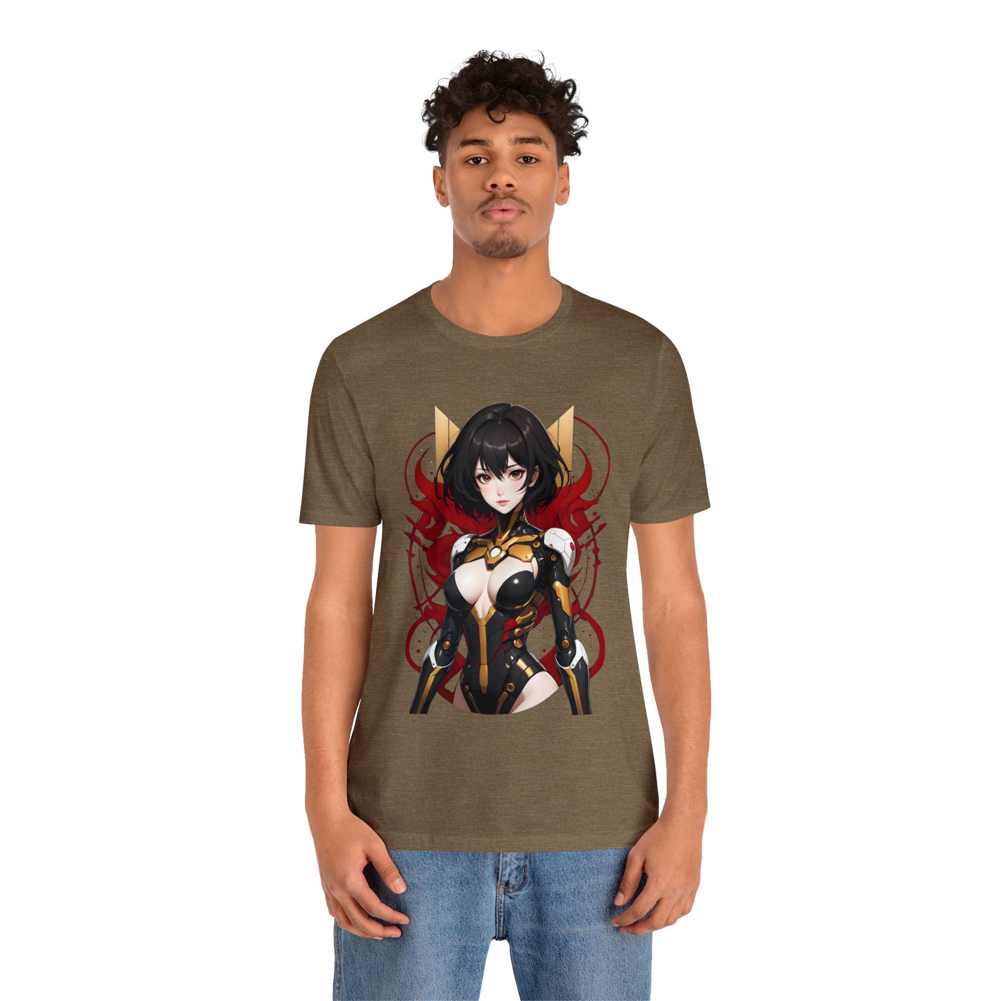 Kǎtōng Piàn - Mecha Girl Collection - Abigail - Unisex Jersey Short Sleeve Tee Printify