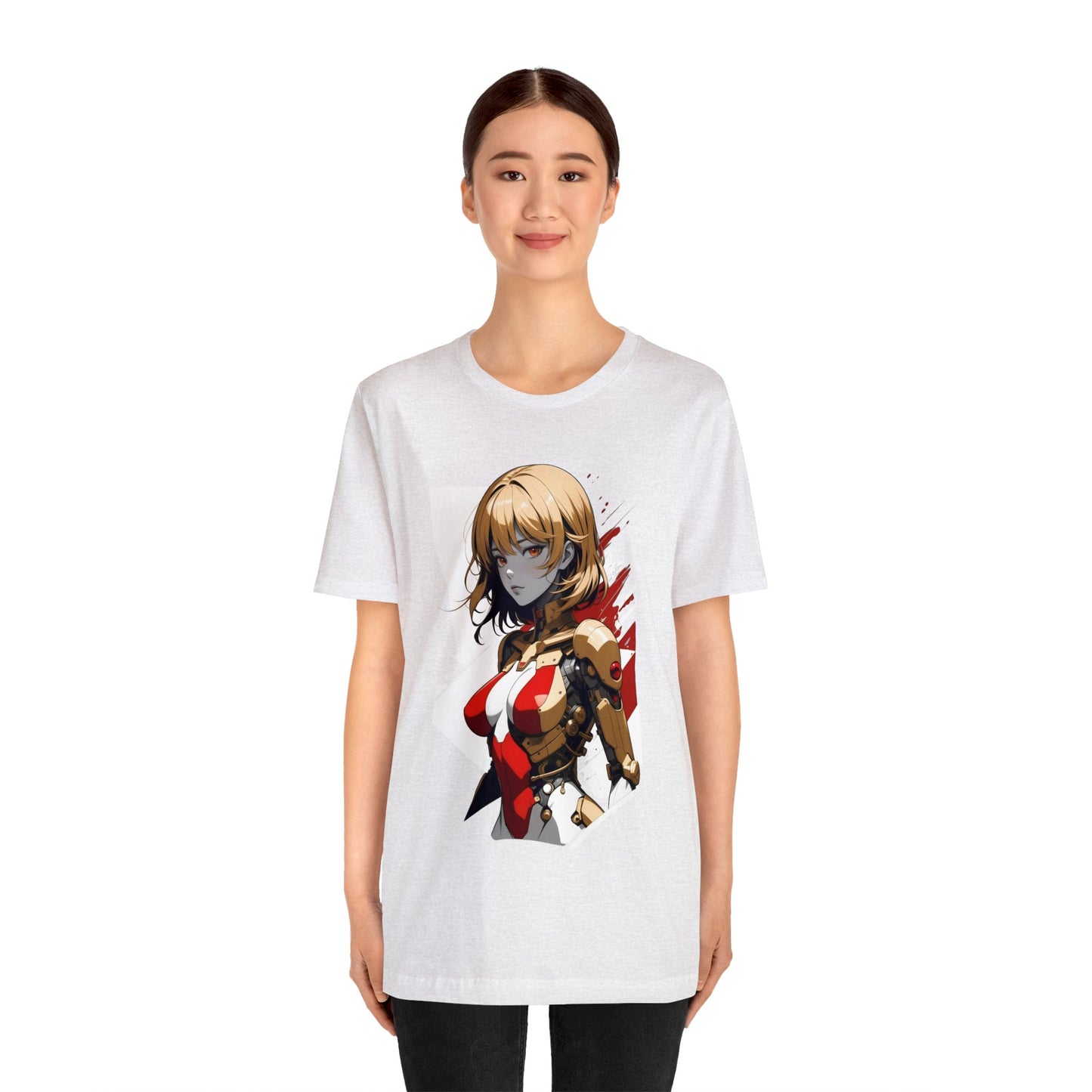 Kǎtōng Piàn - Mecha Girl Collection - Camila - Unisex Jersey Short Sleeve Tee Printify