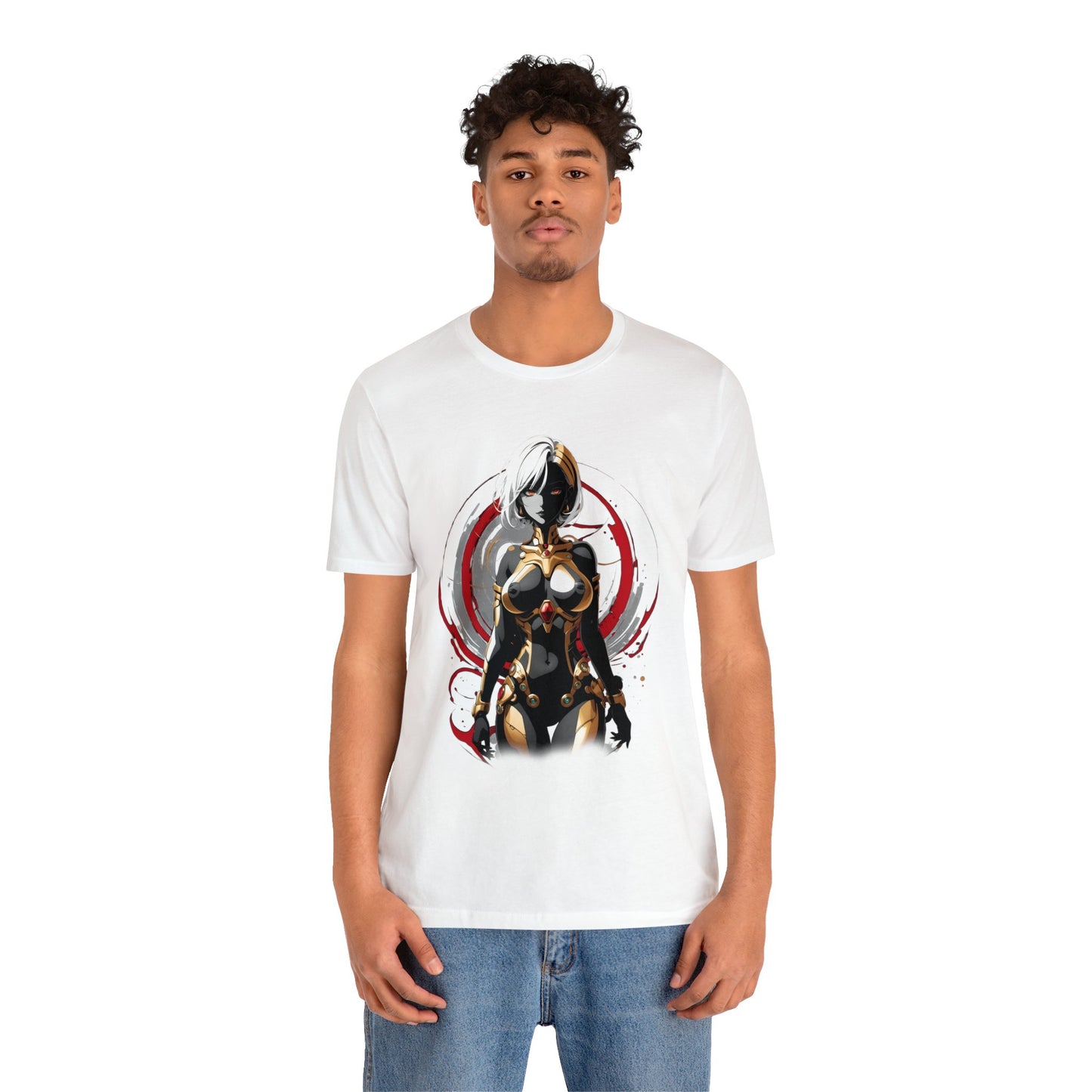 Kǎtōng Piàn - Mecha Girl Collection - Layla - Unisex Jersey Short Sleeve Tee Printify