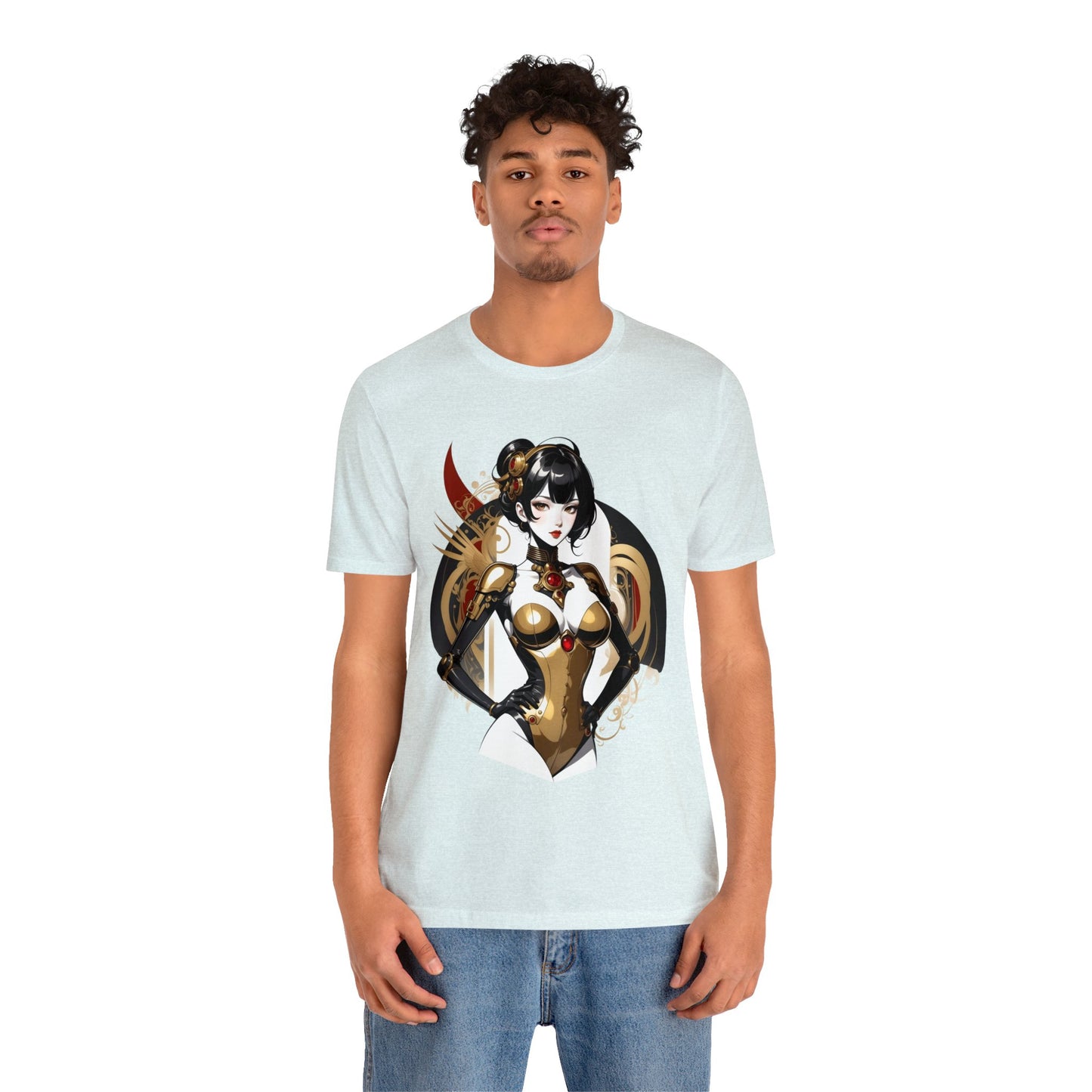 Kǎtōng Piàn - Mecha Girl Collection - Olivia - Unisex Jersey Short Sleeve Tee Printify