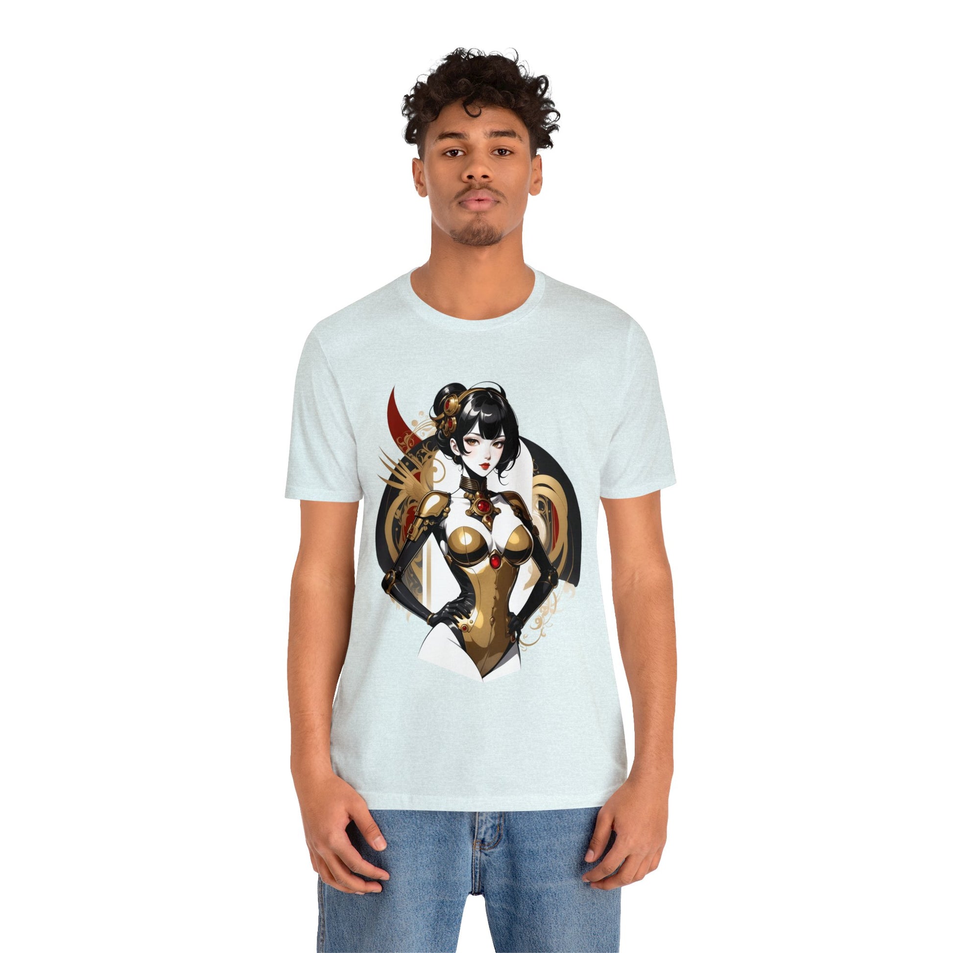 Kǎtōng Piàn - Mecha Girl Collection - Olivia - Unisex Jersey Short Sleeve Tee Printify