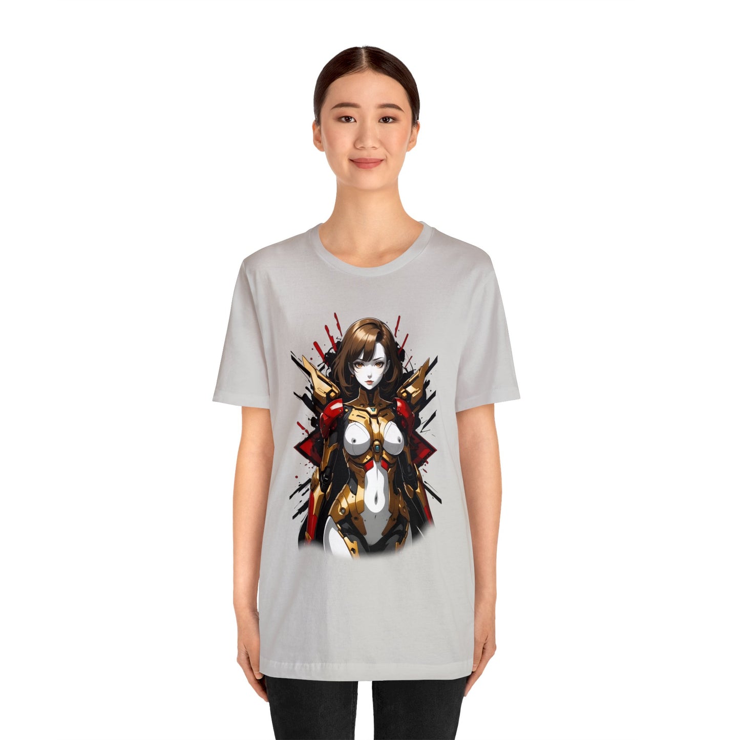 Kǎtōng Piàn - Mecha Girl Collection - Nova - Unisex Jersey Short Sleeve Tee Printify
