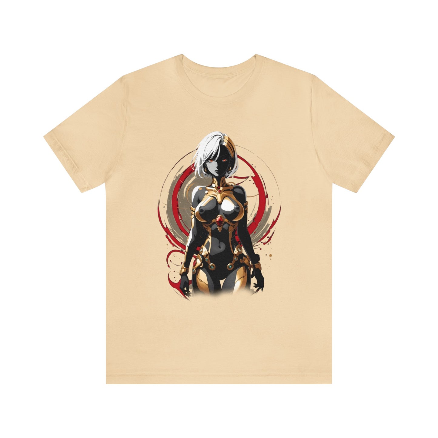 Kǎtōng Piàn - Mecha Girl Collection - Layla - Unisex Jersey Short Sleeve Tee Printify