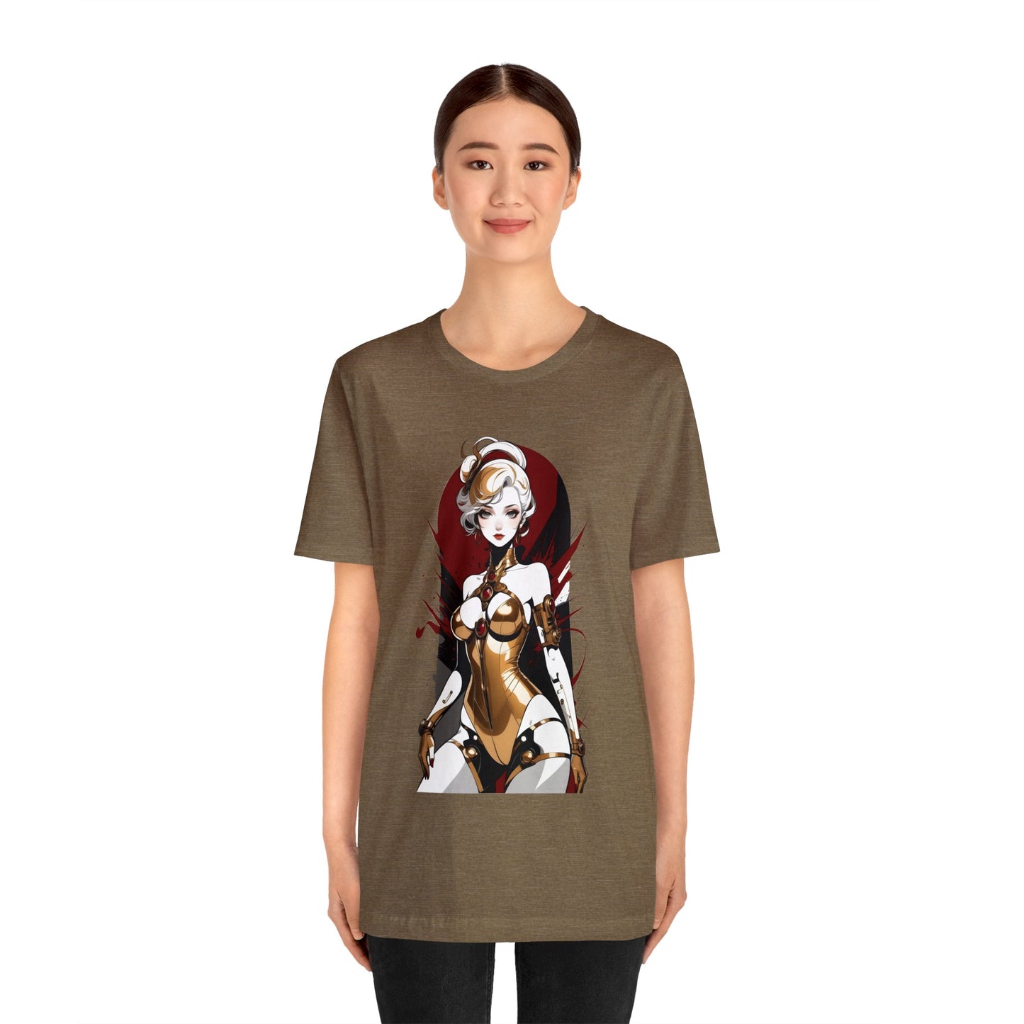 Kǎtōng Piàn - Mecha Girl Collection - Violet - Unisex Jersey Short Sleeve Tee Printify