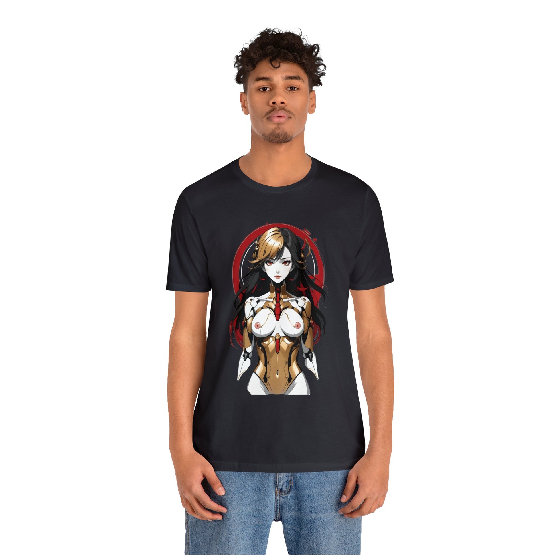 Kǎtōng Piàn - Mecha Girl Collection - Mia - Unisex Jersey Short Sleeve Tee Printify