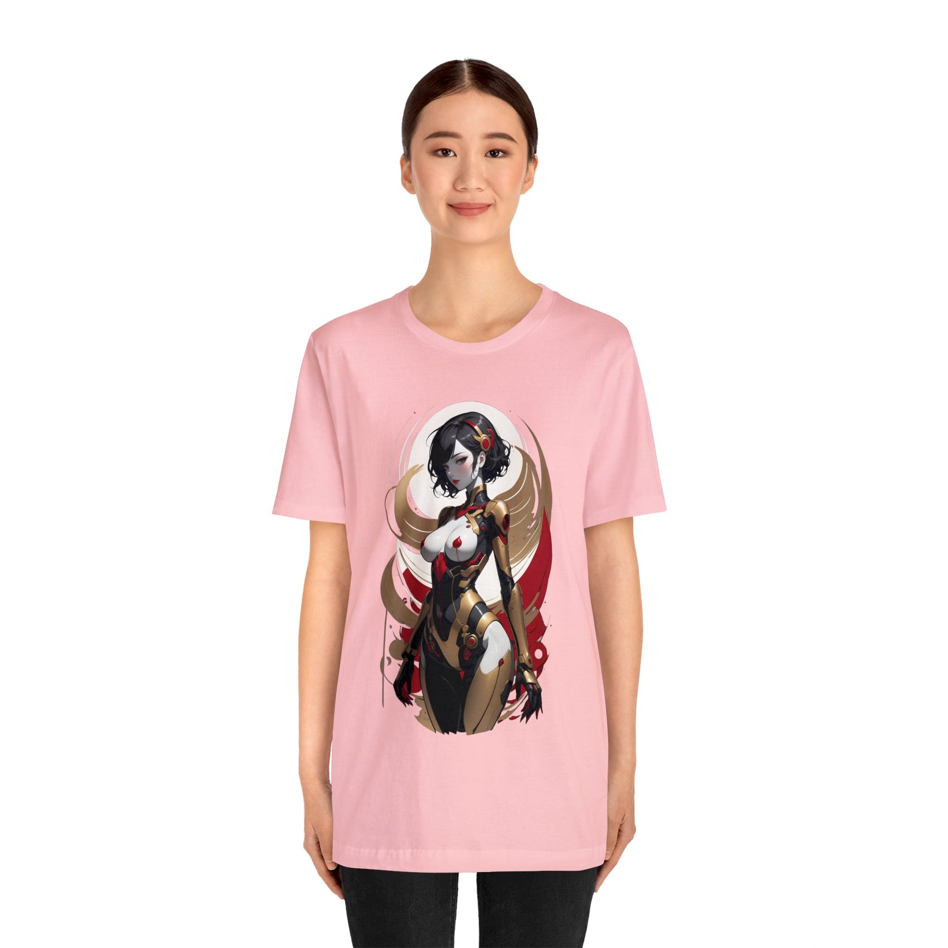 Kǎtōng Piàn - Mecha Girl Collection - Luna - Unisex Jersey Short Sleeve Tee Printify