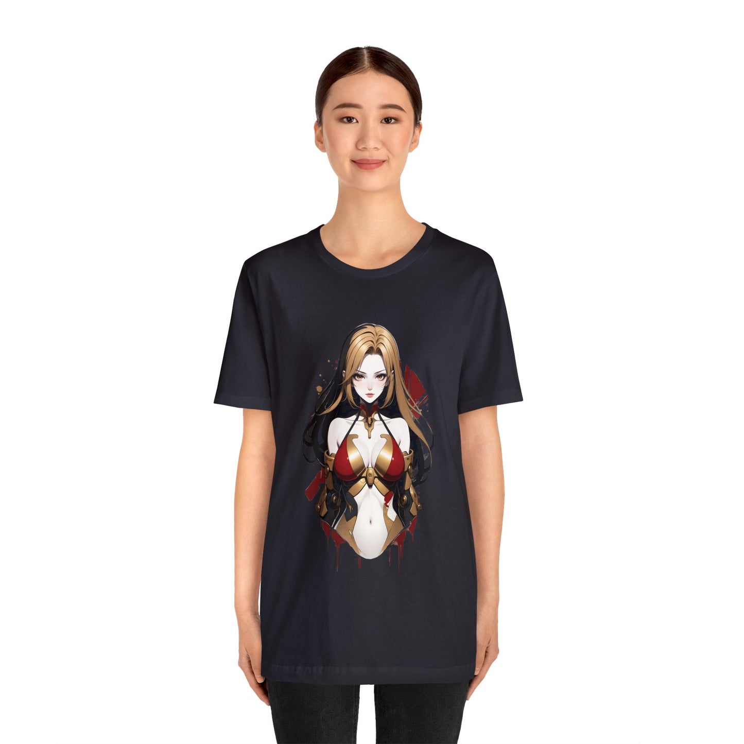 Kǎtōng Piàn - Mecha Girl Collection - Emma - Unisex Jersey Short Sleeve Tee Printify