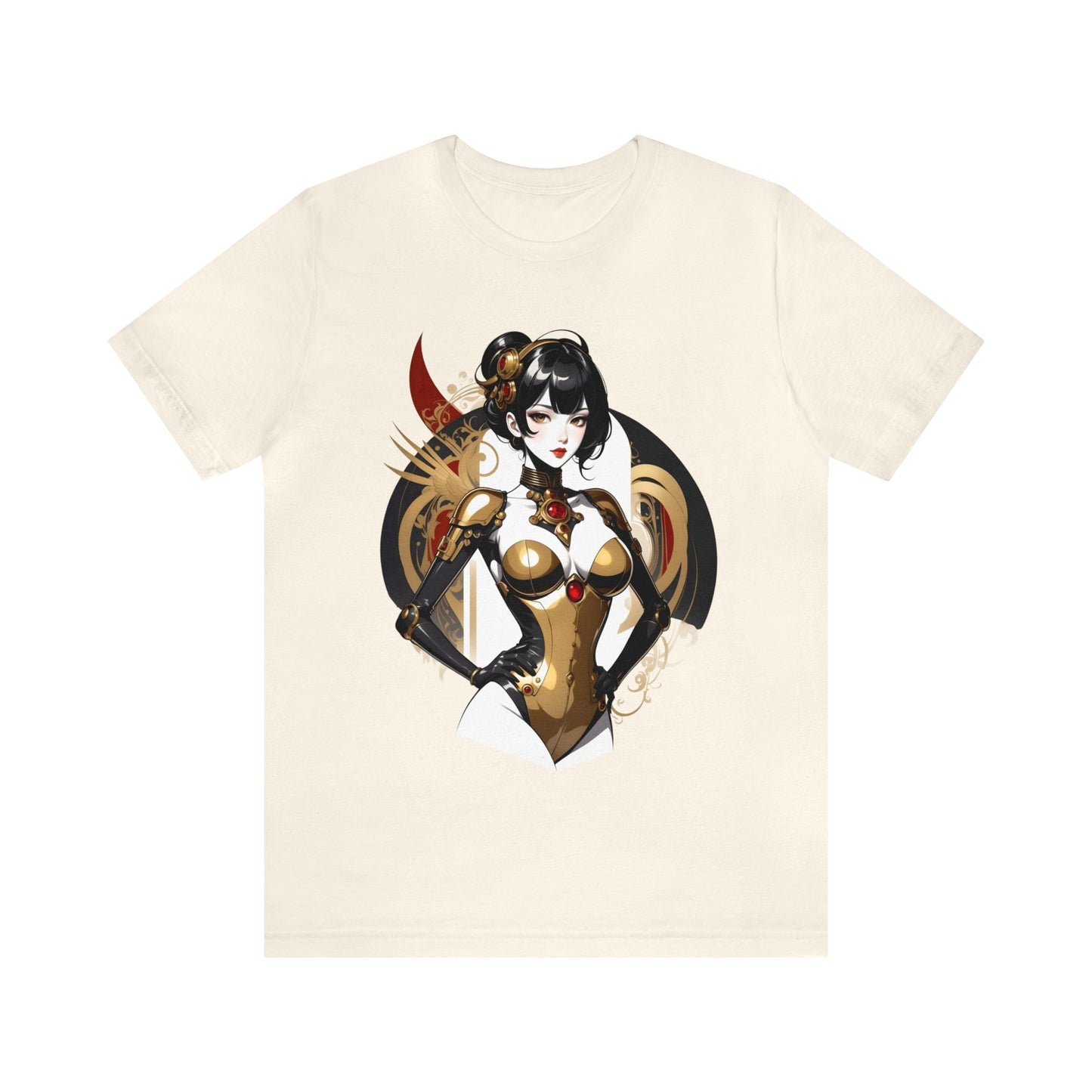 Kǎtōng Piàn - Mecha Girl Collection - Olivia - Unisex Jersey Short Sleeve Tee Printify